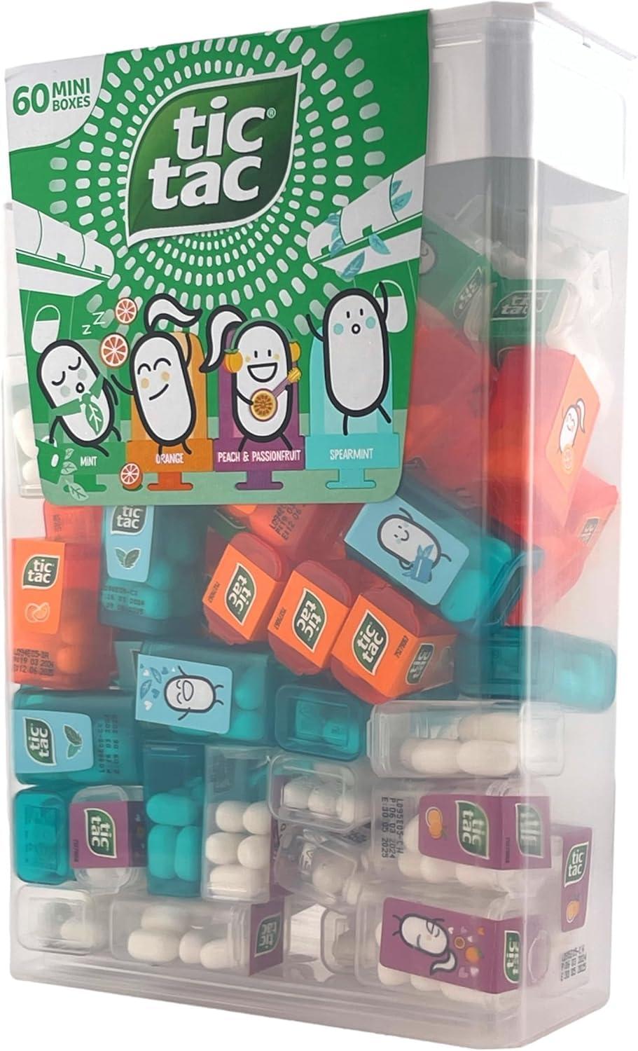 TIC TAC Box with 60 Mini Boxes (Mint, Orange, Spearmint, Peach and Passion fruit) 234g by Tic Tac - Image 4