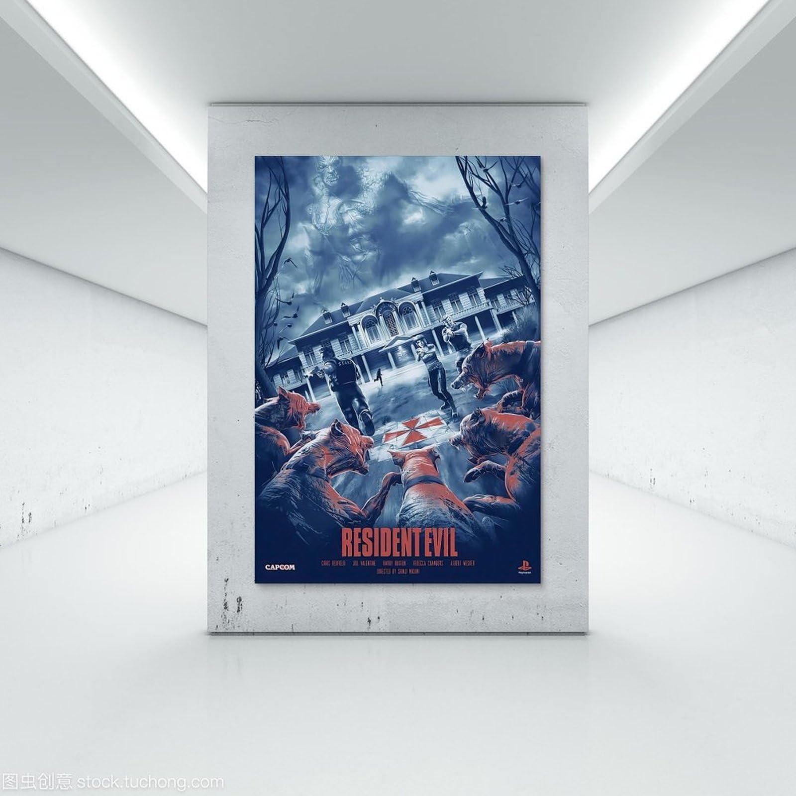 Shuei Resident Evil Poster for Bedroom Aesthetic Canvas Art Wall Decor 24x36inch(60x90cm), Unframe-style-6 - Image 7