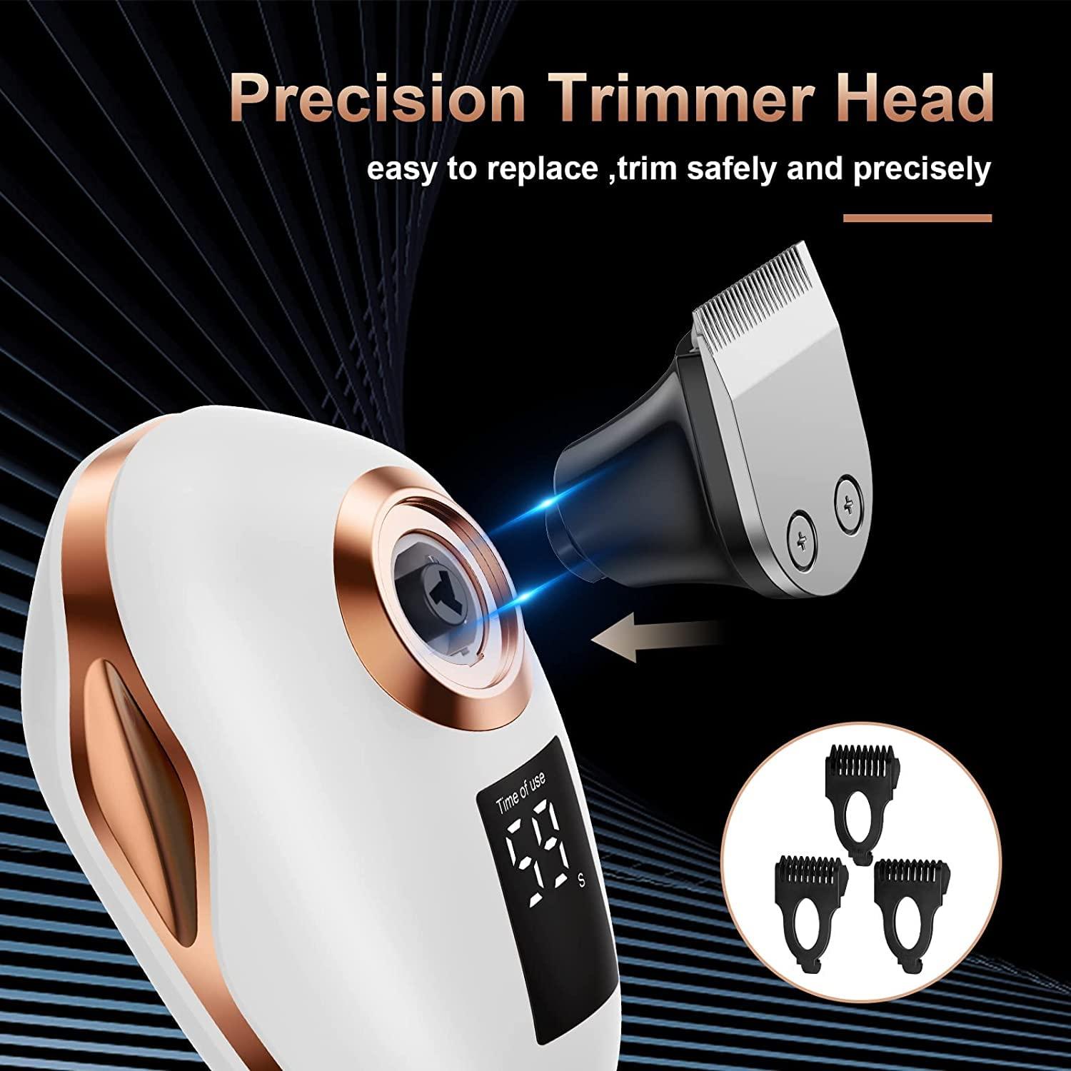 2-in-1 Electric Razors for Women, Wet/Dry 5D Razor & Hair Trimmer with USB Adapter & Charging Cable,5D Rechargeable Rotary Shaver with Lithium-Ion Battery, Water Resistant Grooming Kit - Image 3