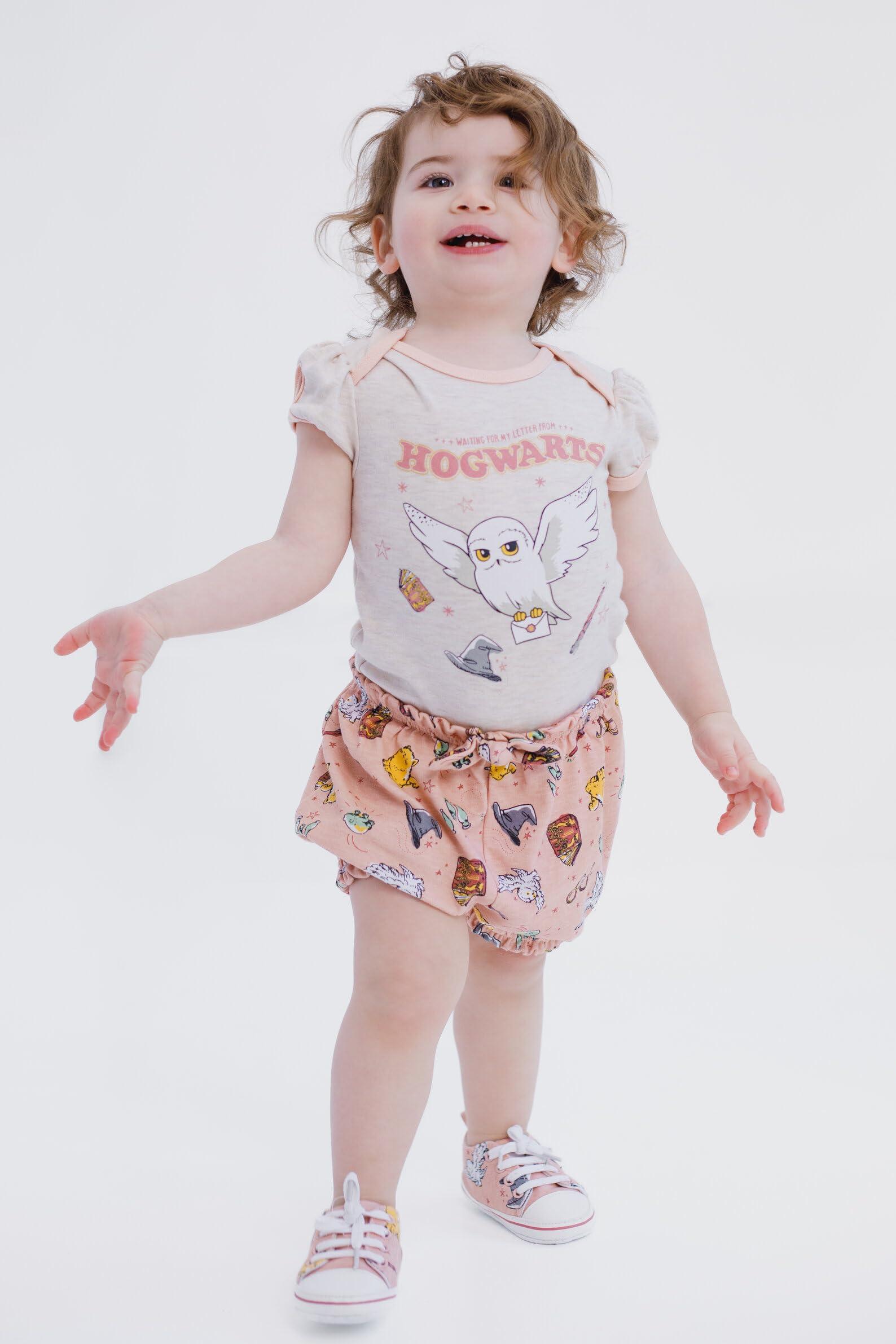 Harry Potter Baby Bodysuit, Shorts and Shoes 3 Piece Outfit Set Newborn to Infant Sizes (0-3 Months - 24 Months) - Image 4