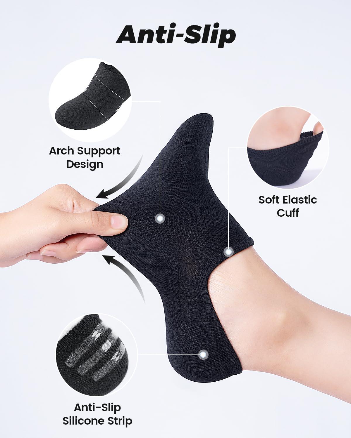 IDEGG No Show Socks Womens and Men Low Cut Ankle Short Anti-slid Athletic Running Novelty Casual Invisible Liner Socks - Image 3