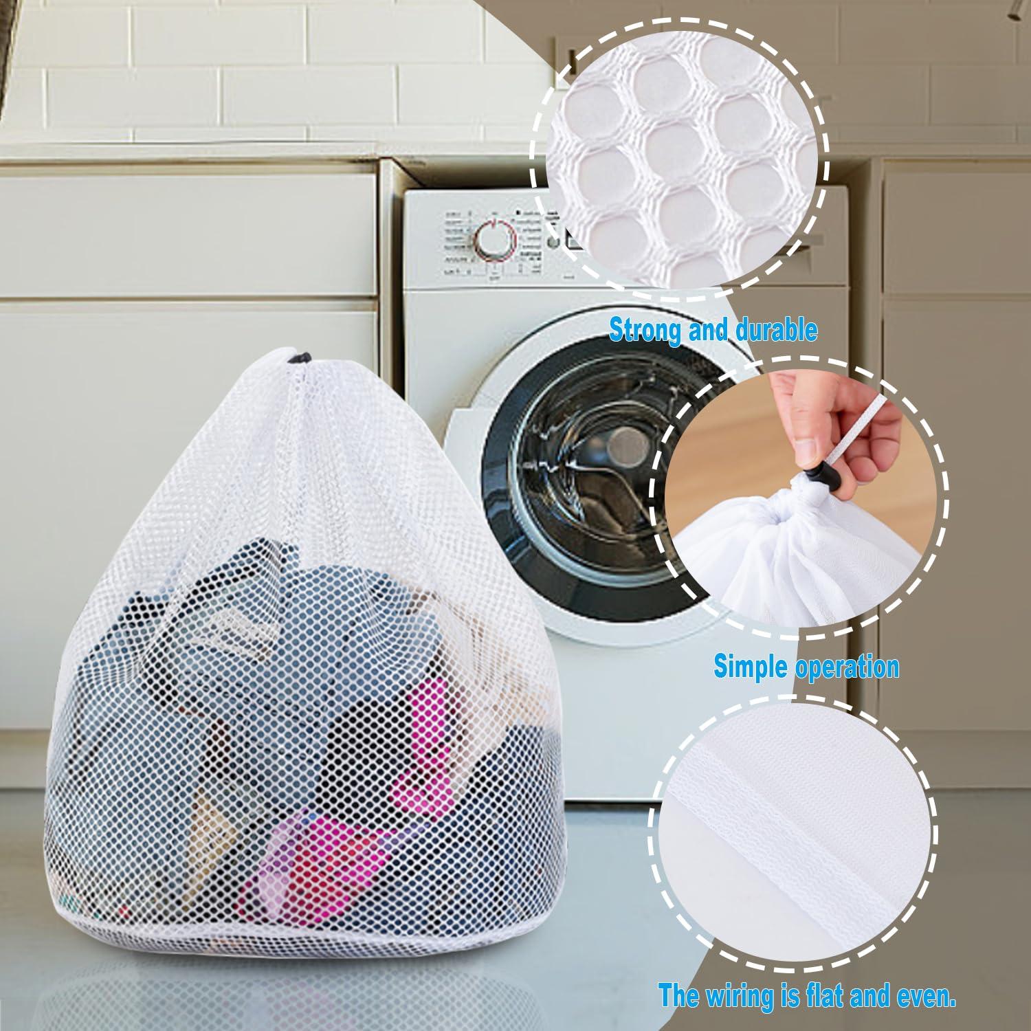 RUIQINQI Extra Large Mesh Laundry Bags Washing Bag 2Pack Delicates Bag and Zipper Laundry Bag Jumbo for Washing Machine Large Mesh Bags for Blankets, Bedding, Coats, Toys (2PCS-XXXL) - Image 4
