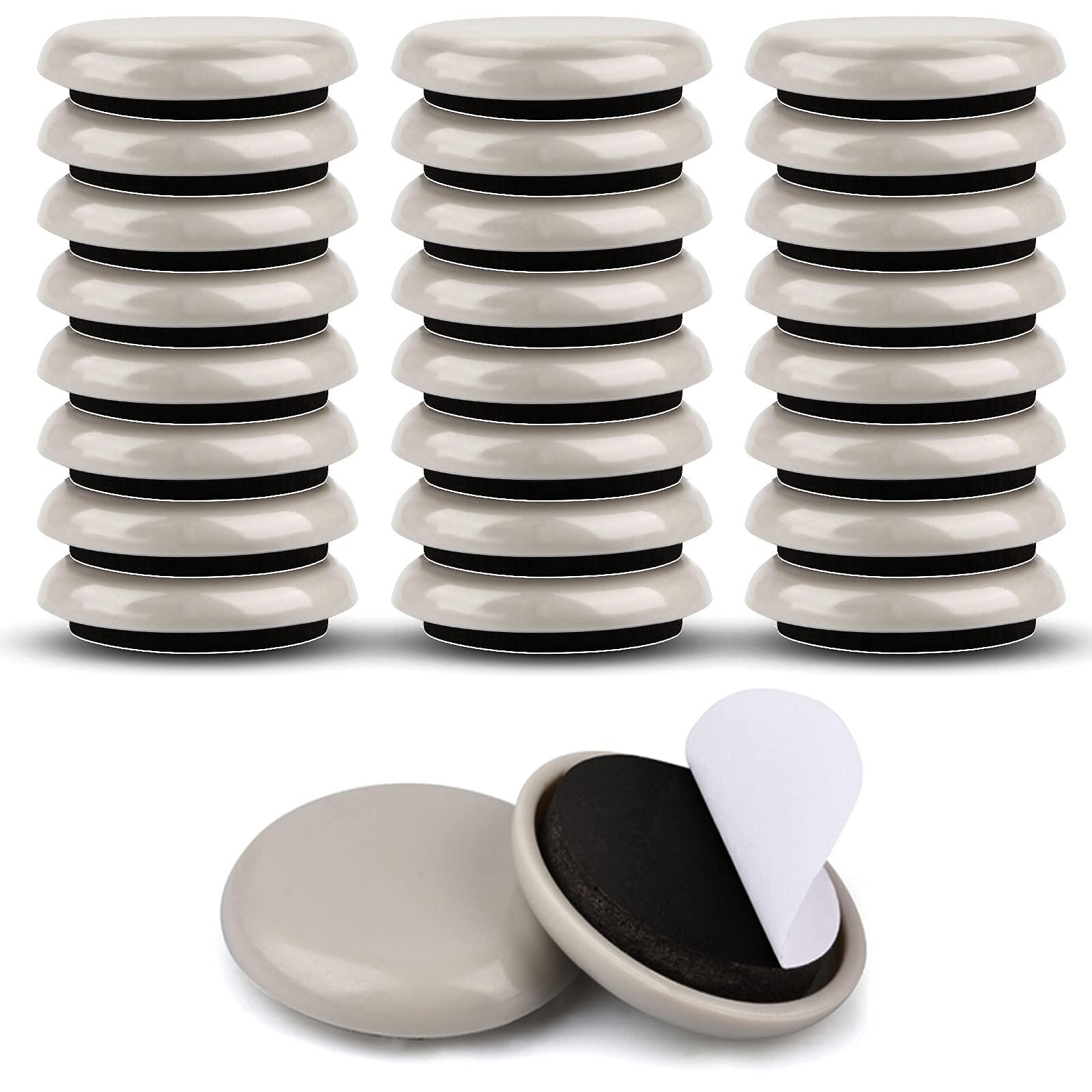 1-1/4" Furniture Sliders for Carpet & Hardwood Floors, 24PCS Furniture Pads for Quickly and Easily Move Any Item and Protect The Floor - Image 1