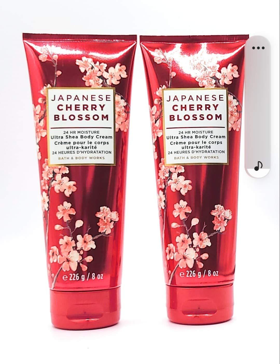 Bath and Body Works 2 Pack Japanese Cherry Blossom Ultra Shea Body Cream 8 Oz. - Image 5