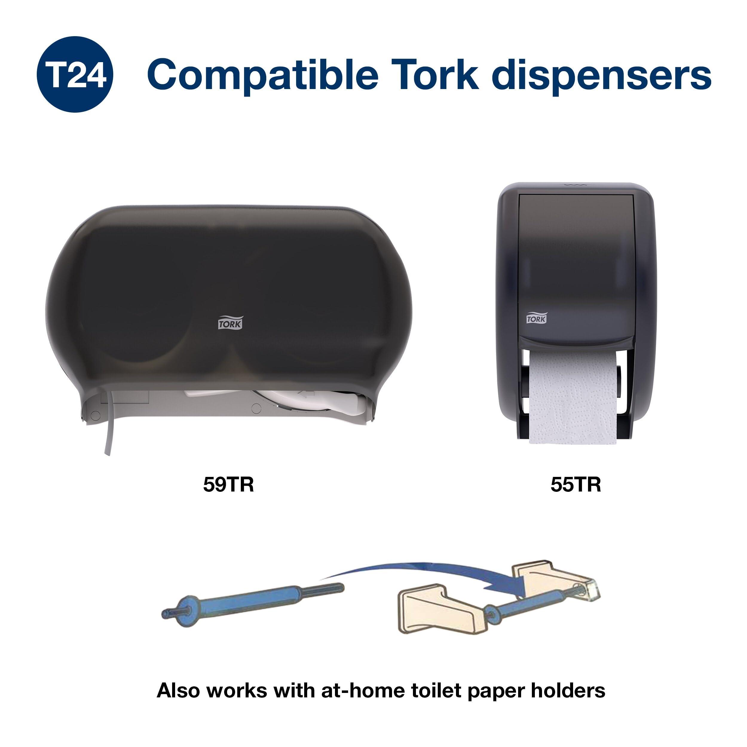 Tork Bath Tissue Roll Advanced 2-ply For everyday use at home Biodegradable 4x3.75", 500 sheets/roll, 48 rolls/case - Image 8