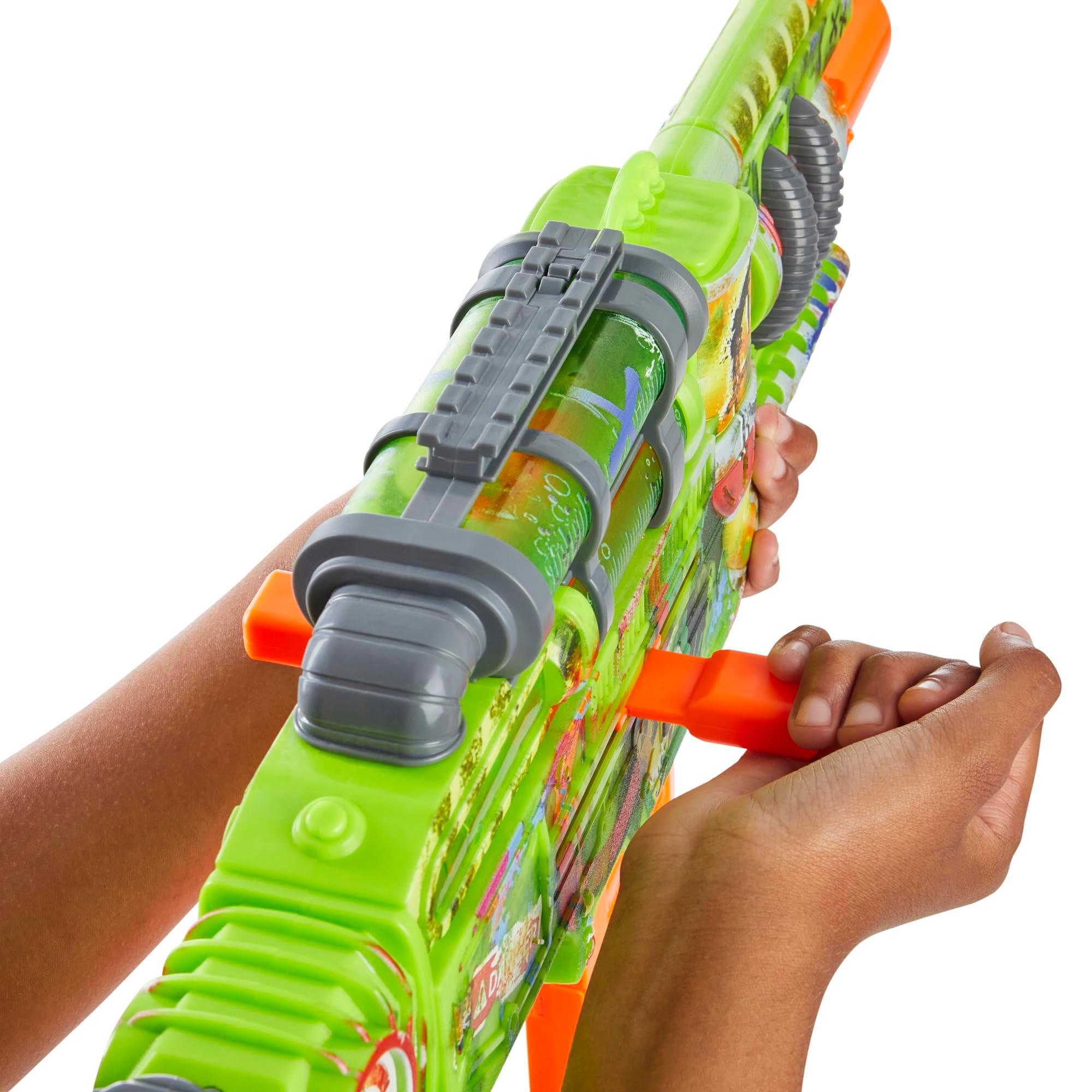 Nerf Zombie Corrupter Dart Blaster, 22 Nerf Elite Darts, 18 Dart Clip, Dart Storage, Bolt Action, Outdoor Games, Ages 8+ - Image 6