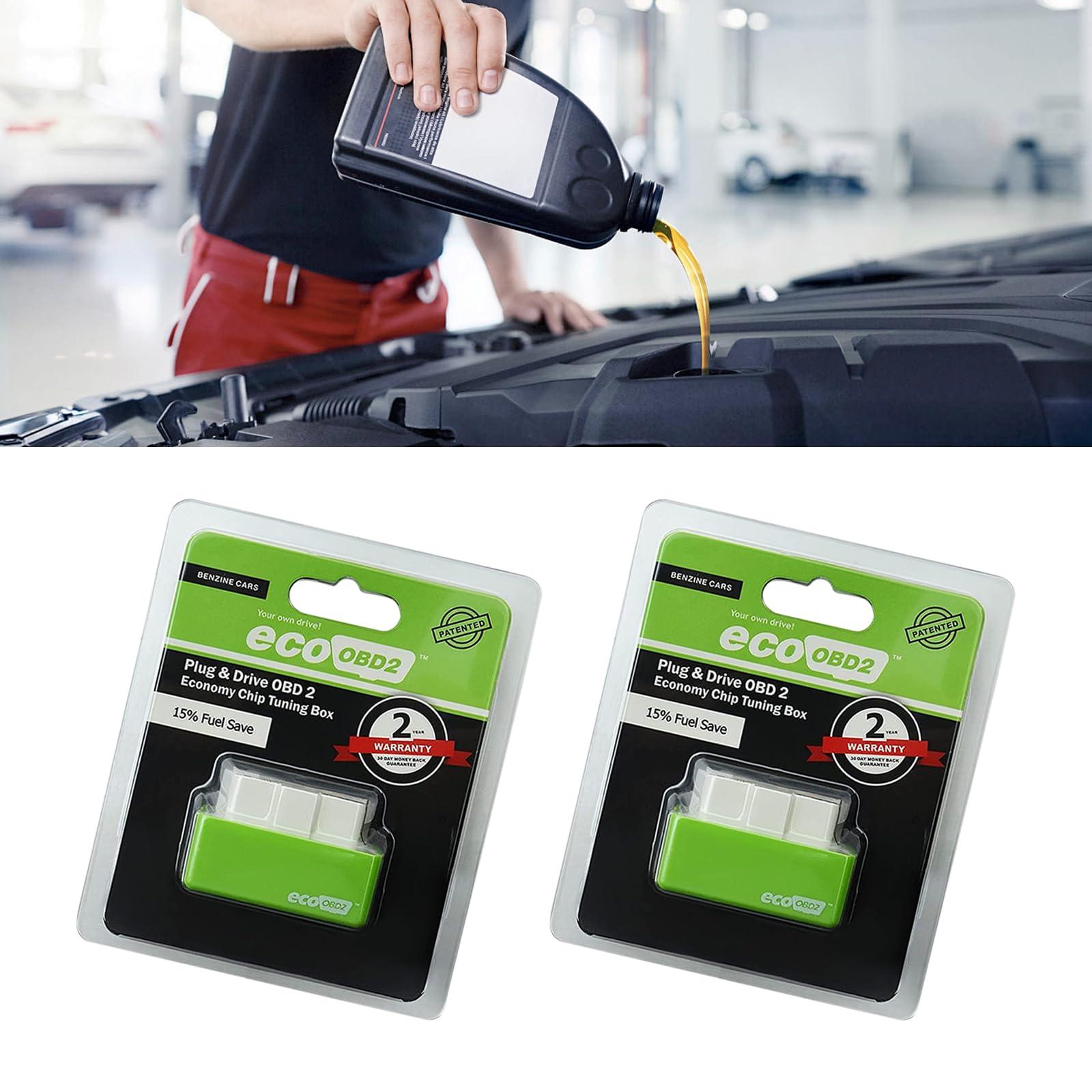 pinflaw 2 PCS Automobile Power Upgrade Fuel Saving, OBD2 ECOOBD2 Automotive Plug and Driver Single Plate, Automotive Energy Saver Accessories, Universal for Most Cars (Green) - Image 6