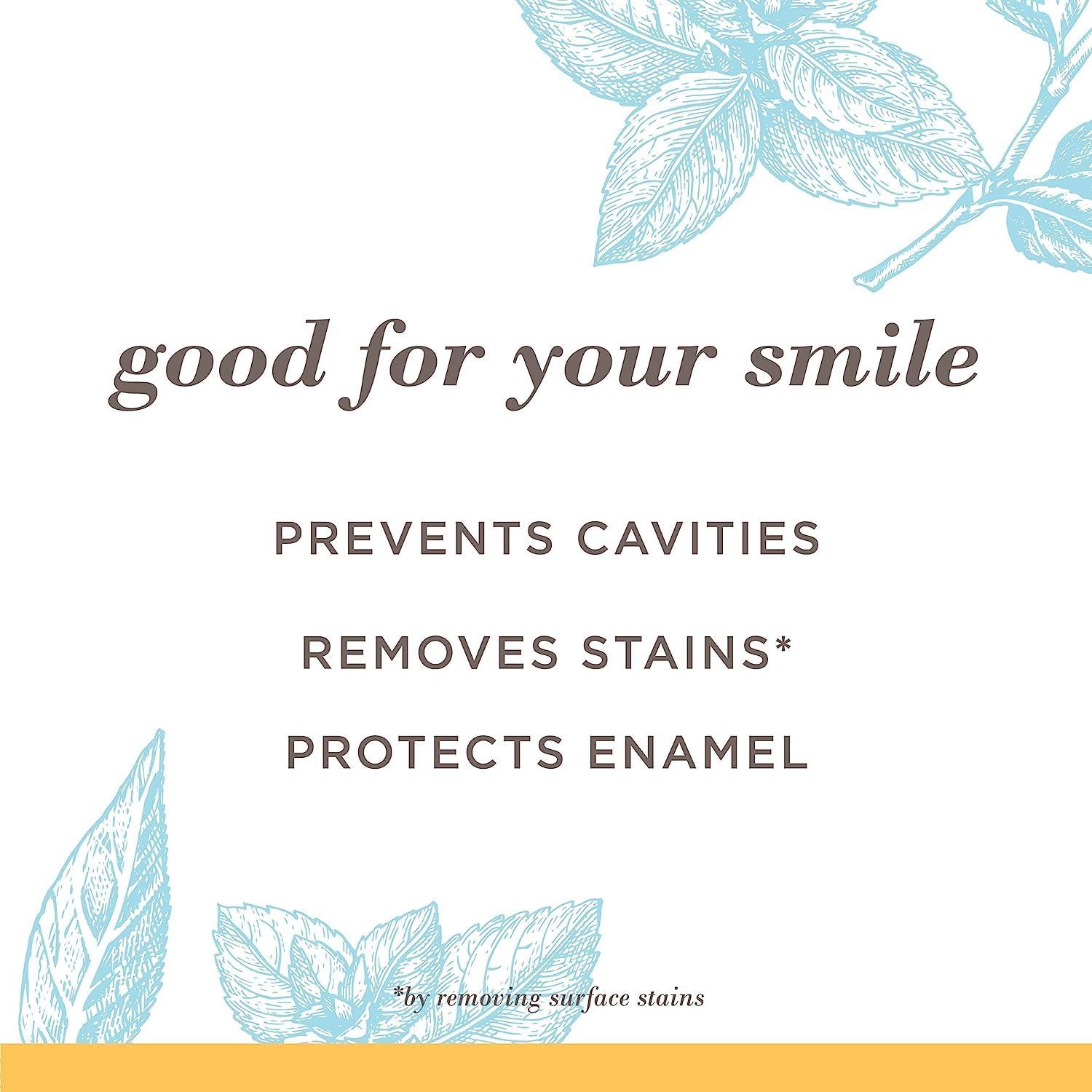Burt's Bees Extra White Toothpaste, Fluoride Toothpaste, Natural Flavor, Mountain Mint, 4.7 oz, Pack of 3 - Image 2
