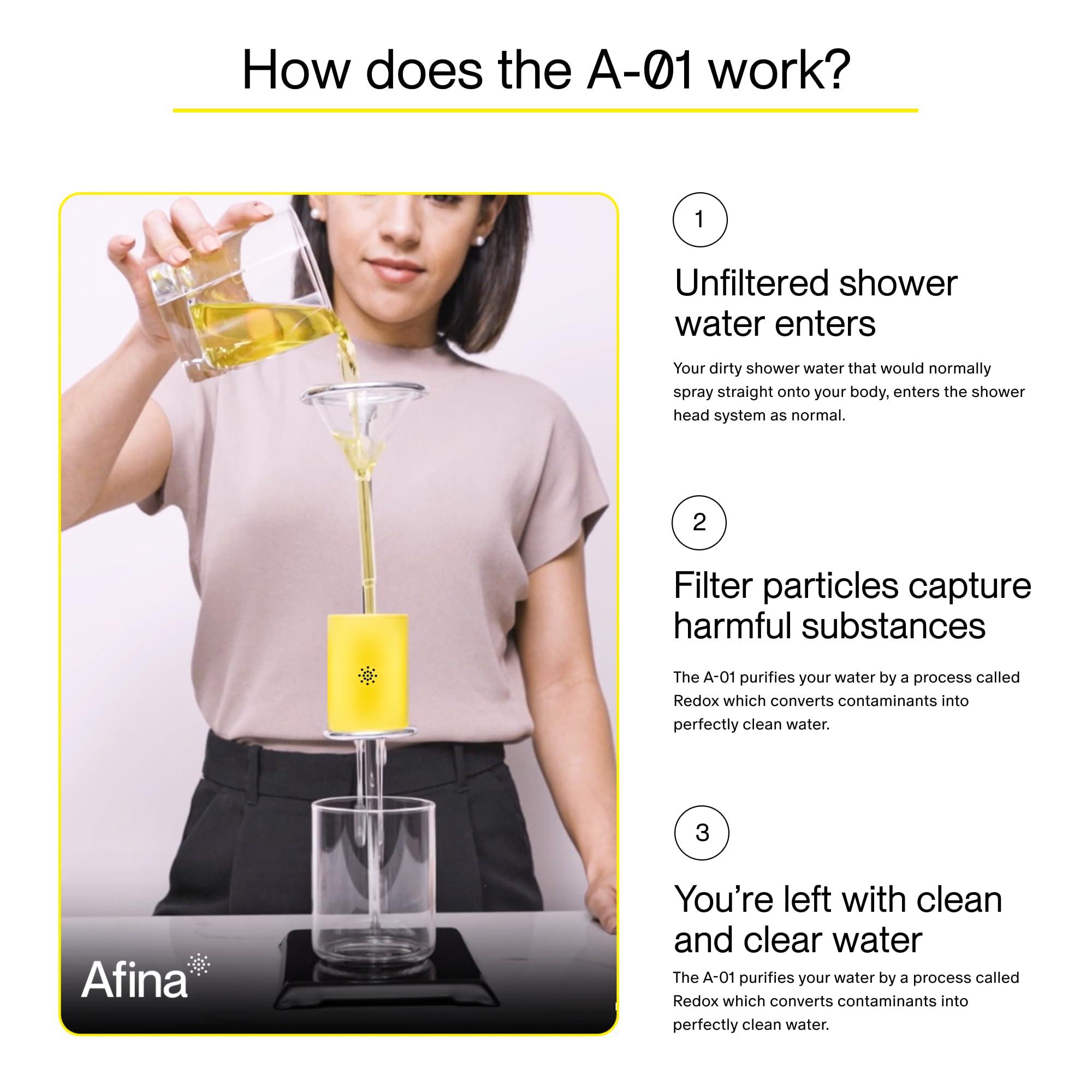 Afina Filtered Shower Head, Filter for Hard Water | Improves Skin & Hair by Reducing Chlorine & Heavy Metals from Hard Water | High Pressure Shower Filter Head for Hard Water (Chrome) - Image 8