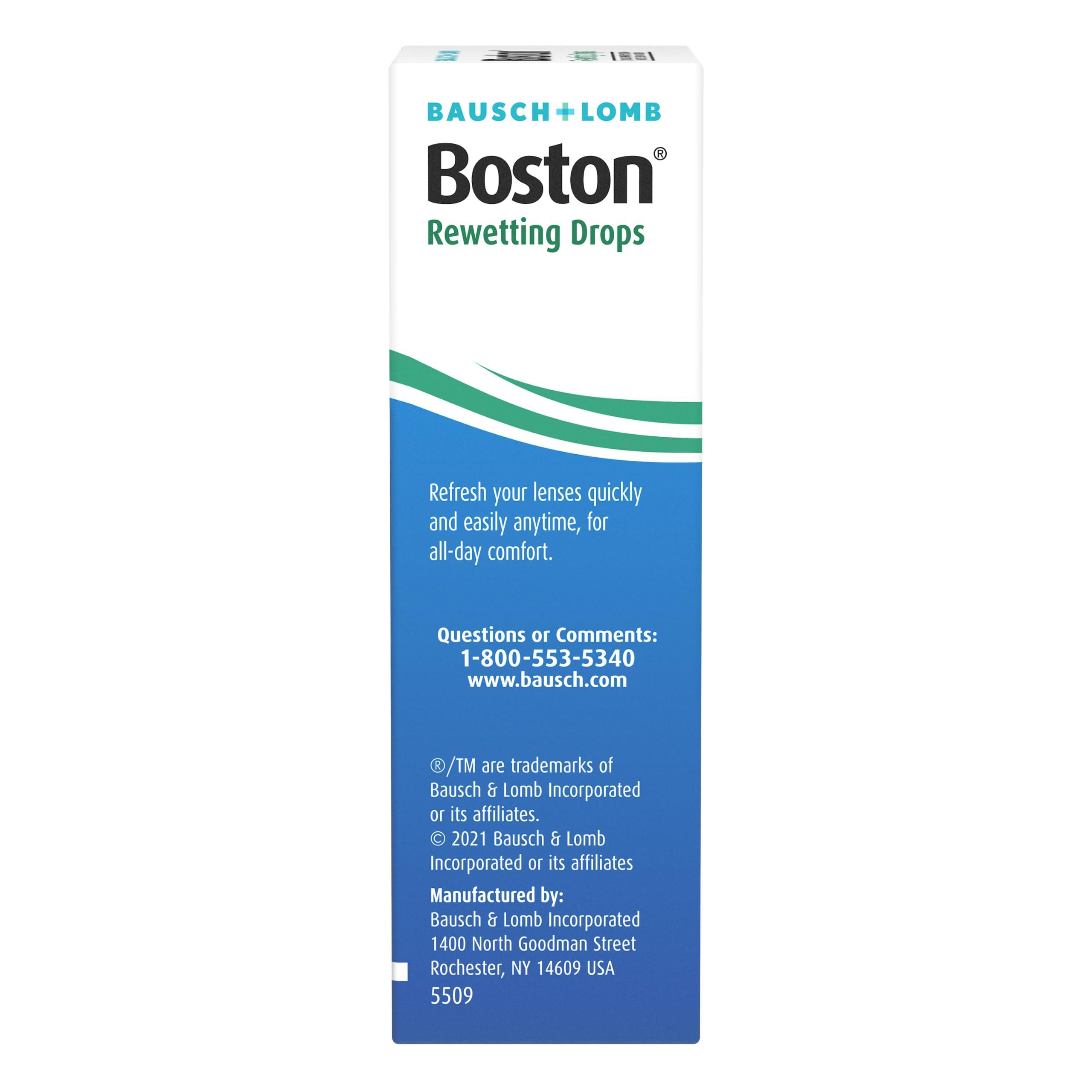 Boston Rewetting Drops for Rigid Gas Permeable (RGP) Lens, Moisturizes & Soothes Eyes, Removes Debris & Particles, Restores Tear Layer, 0.33 Fl Oz - Image 3