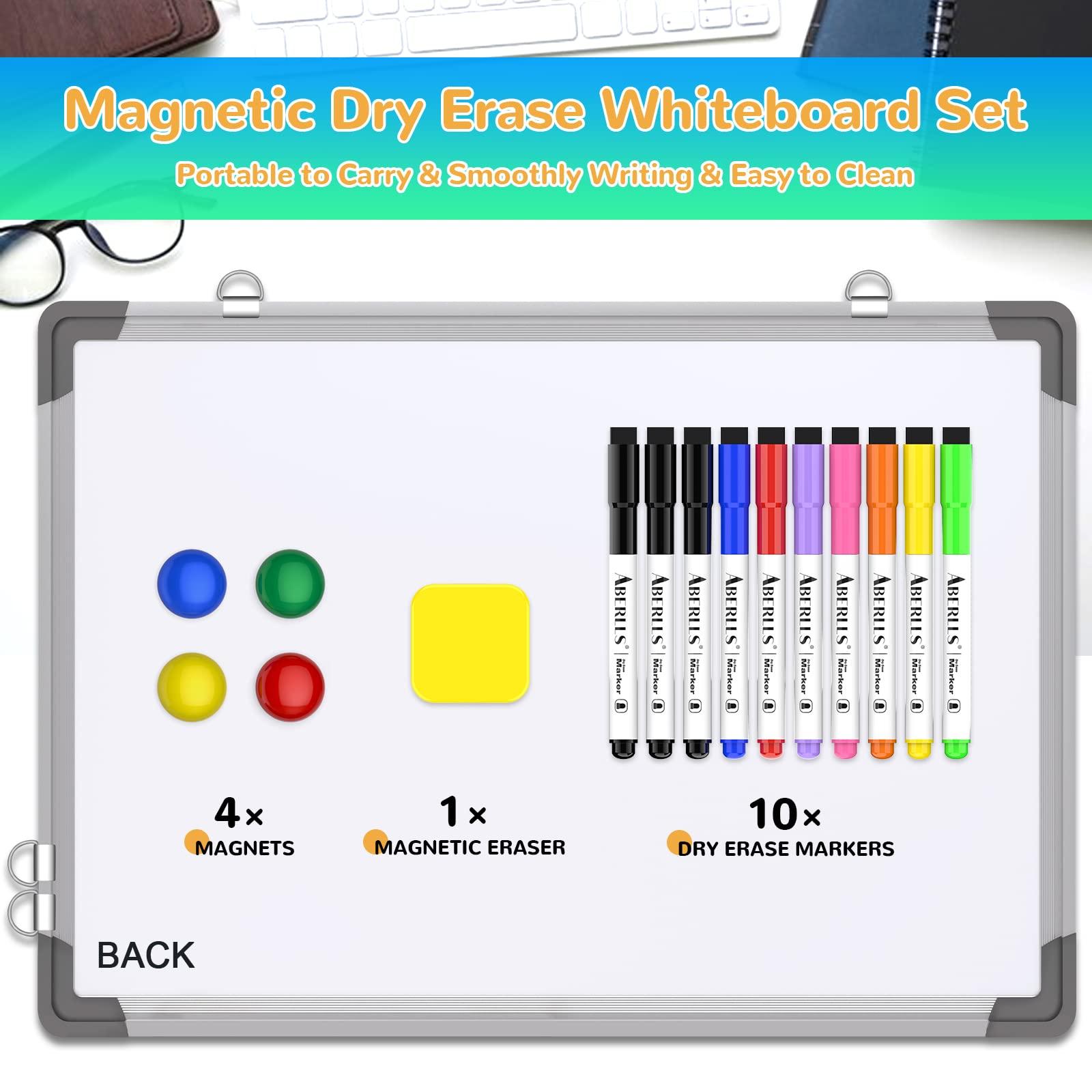 Small Weekly Calendar Dry Erase Whiteboard for Wall, 16" x 12" Magnetic Dry Erase Board, Hanging Double-Sided White Board, Portable Board for List, Kitchen, Planning, Memo, Home, Office - Image 4