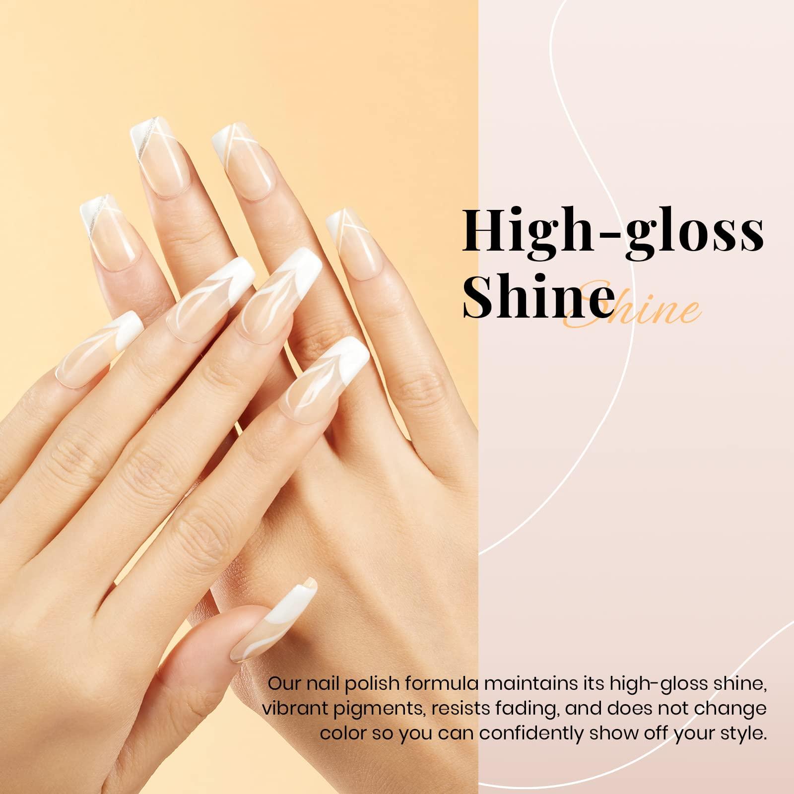 Beetles Nude Gel Polish, 15ml Jelly Neutral Nude Gel Nail Polish Set Translucent Effect Nail Concealer Soak Off UV Spring Summer French Nail Art Design Gift for Women - Image 6