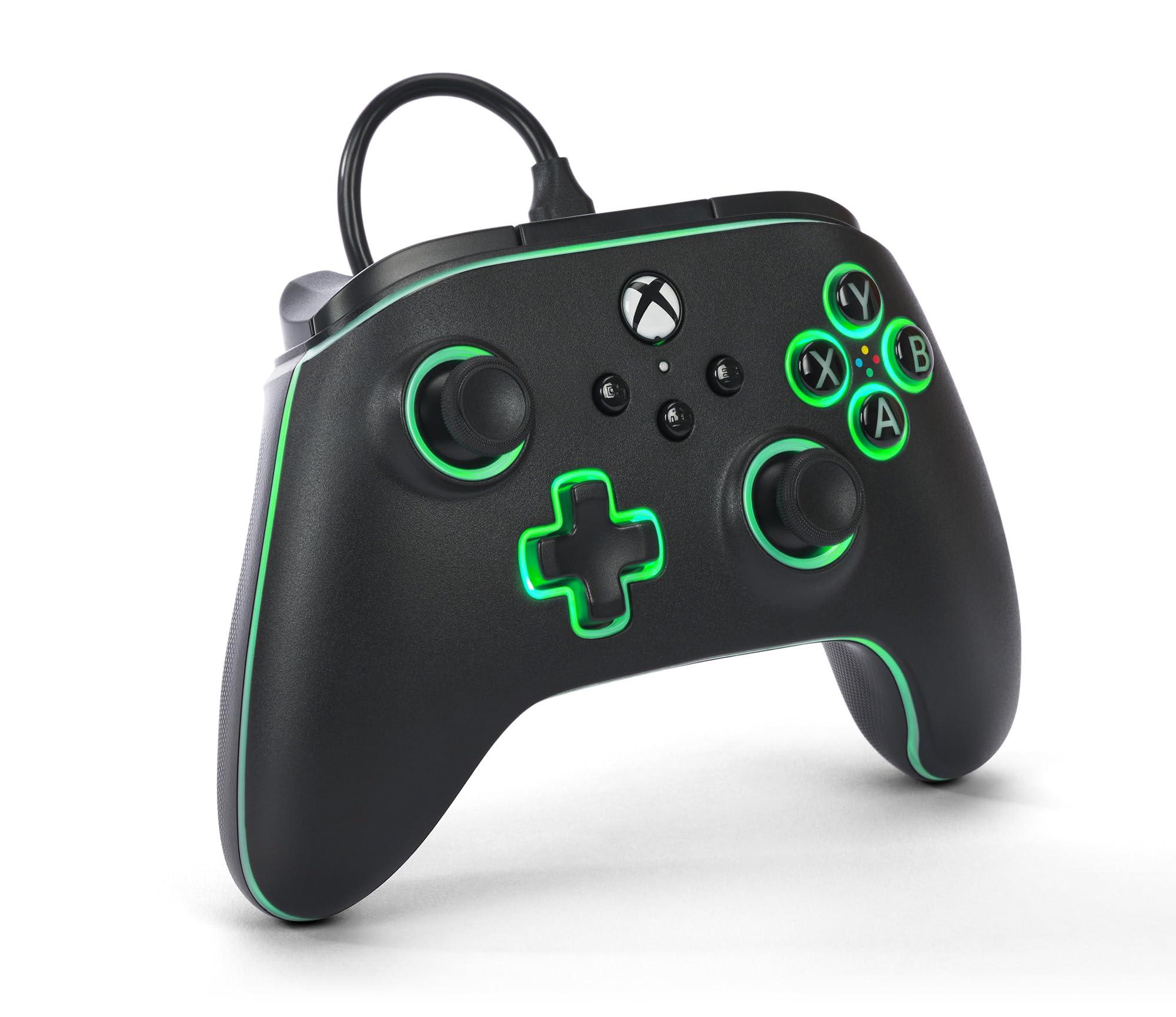 PowerA Advantage Wired Controller for Xbox Series X|S with Lumectra - Black, gamepad, wired video game controller, gaming controller, works with Xbox One and Windows 10/11, officially licensed - Image 3