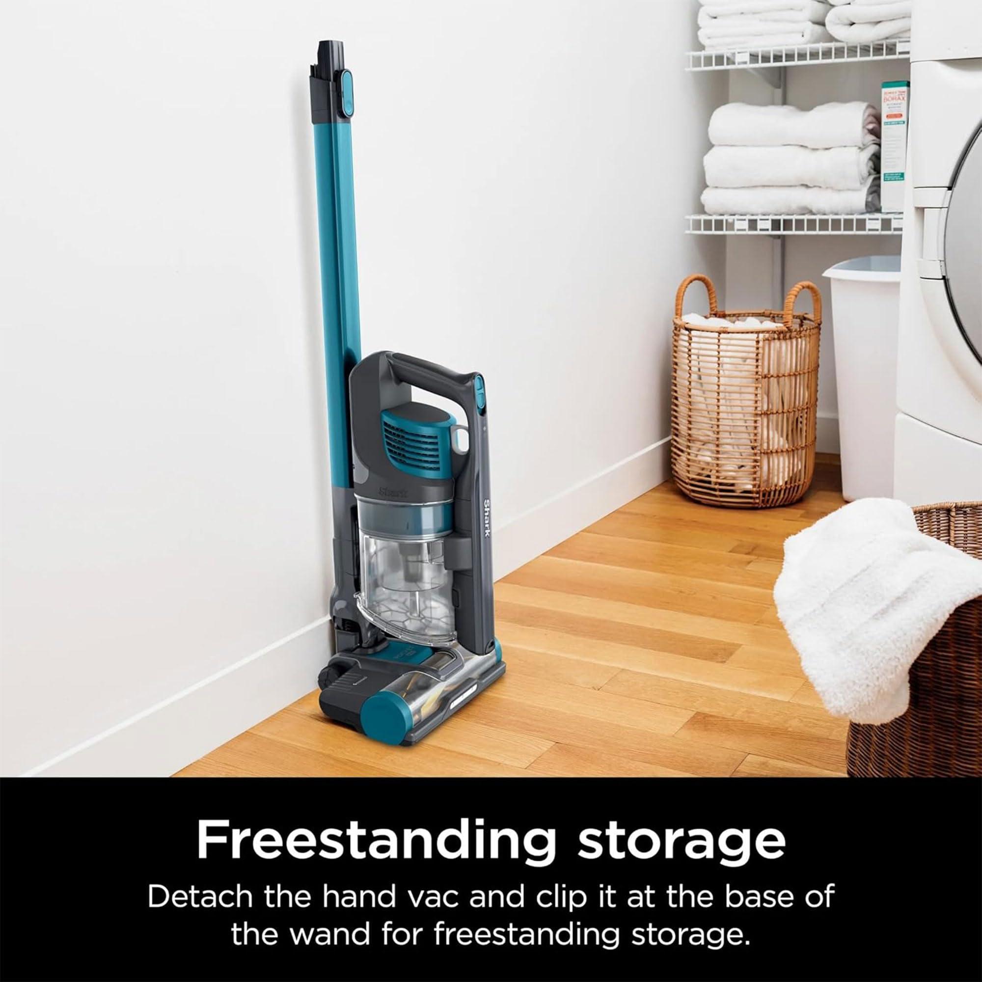 Shark Pet Pro Cordless Lightweight Stick Vacuum Cleaner, Self Cleaning Brushroll, 40 Min Runtime, Removable Handheld, XL Dust Cup, Teal/Grey (Renewed) - Image 6