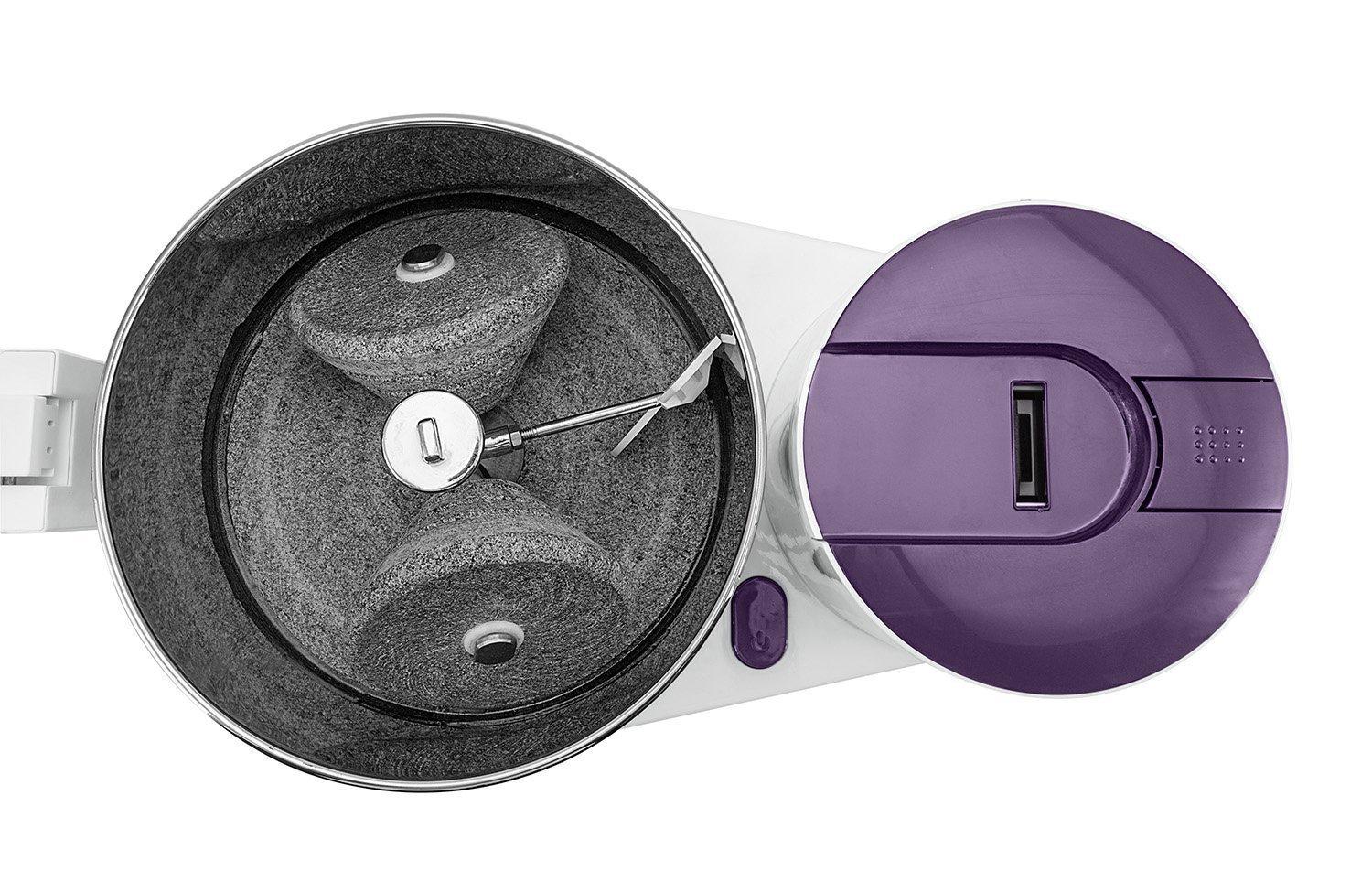 Elgi Grind+ Gold Table Top Wet Grinder with Atta Kneader, 110 Volt, 2-Liter, Purple - Image 3