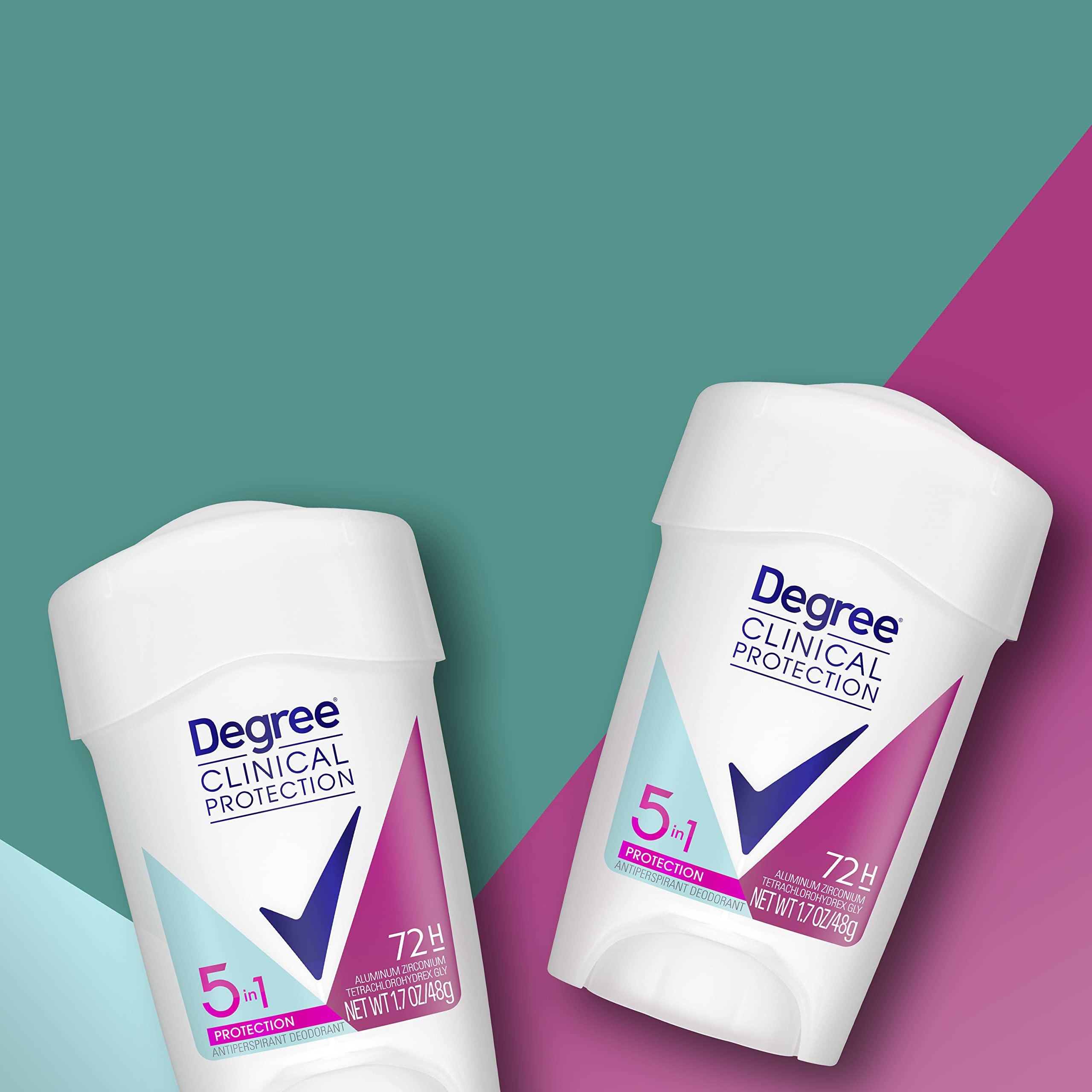 Degree Clinical Protection Antiperspirant Deodorant 72-Hour Sweat & Odor Protection 5-in-1 Antiperspirant for Women 1.7 oz - Image 15