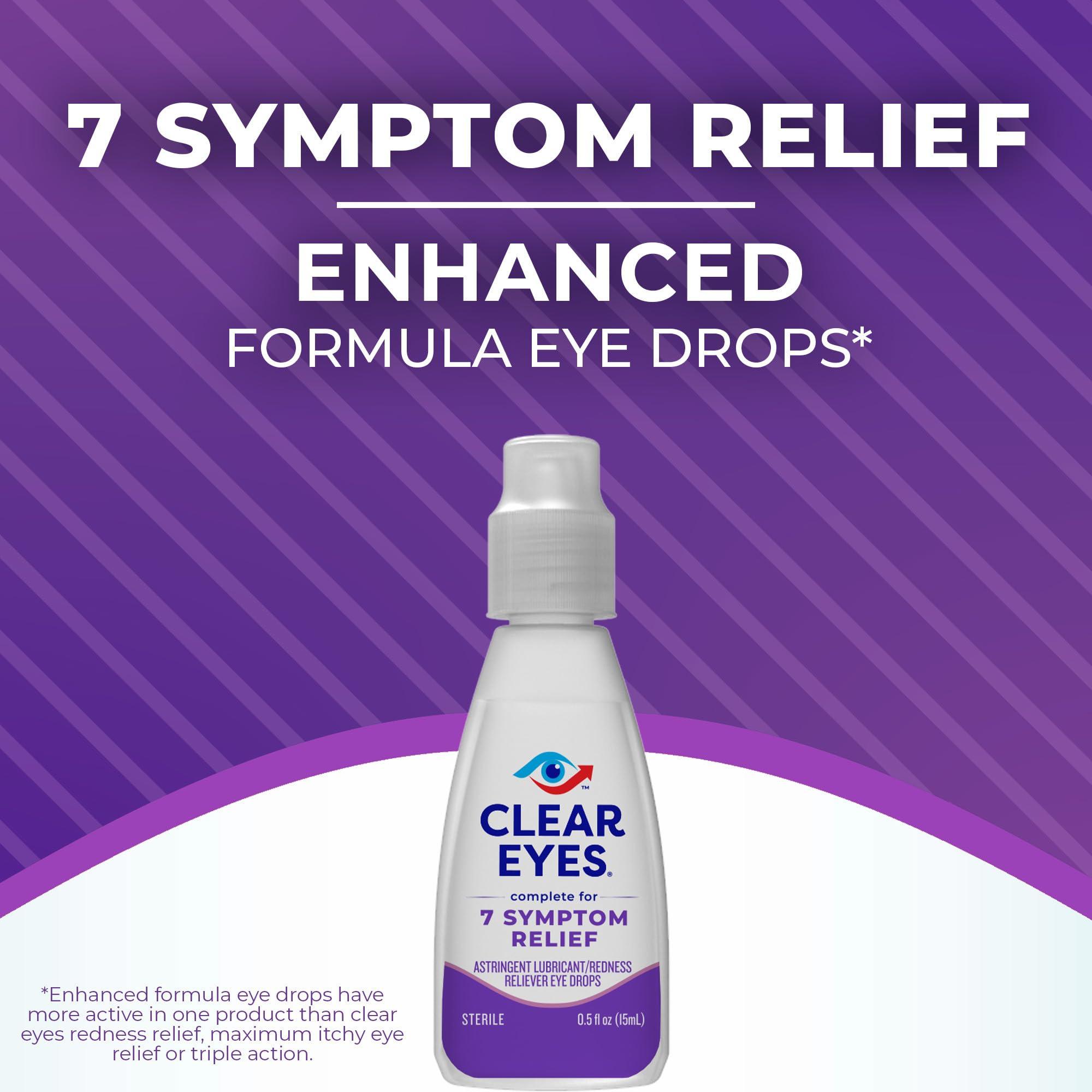 Clear Eyes 7 Symptom Relief Eye Drops, 0.5 Fl Oz - Image 5