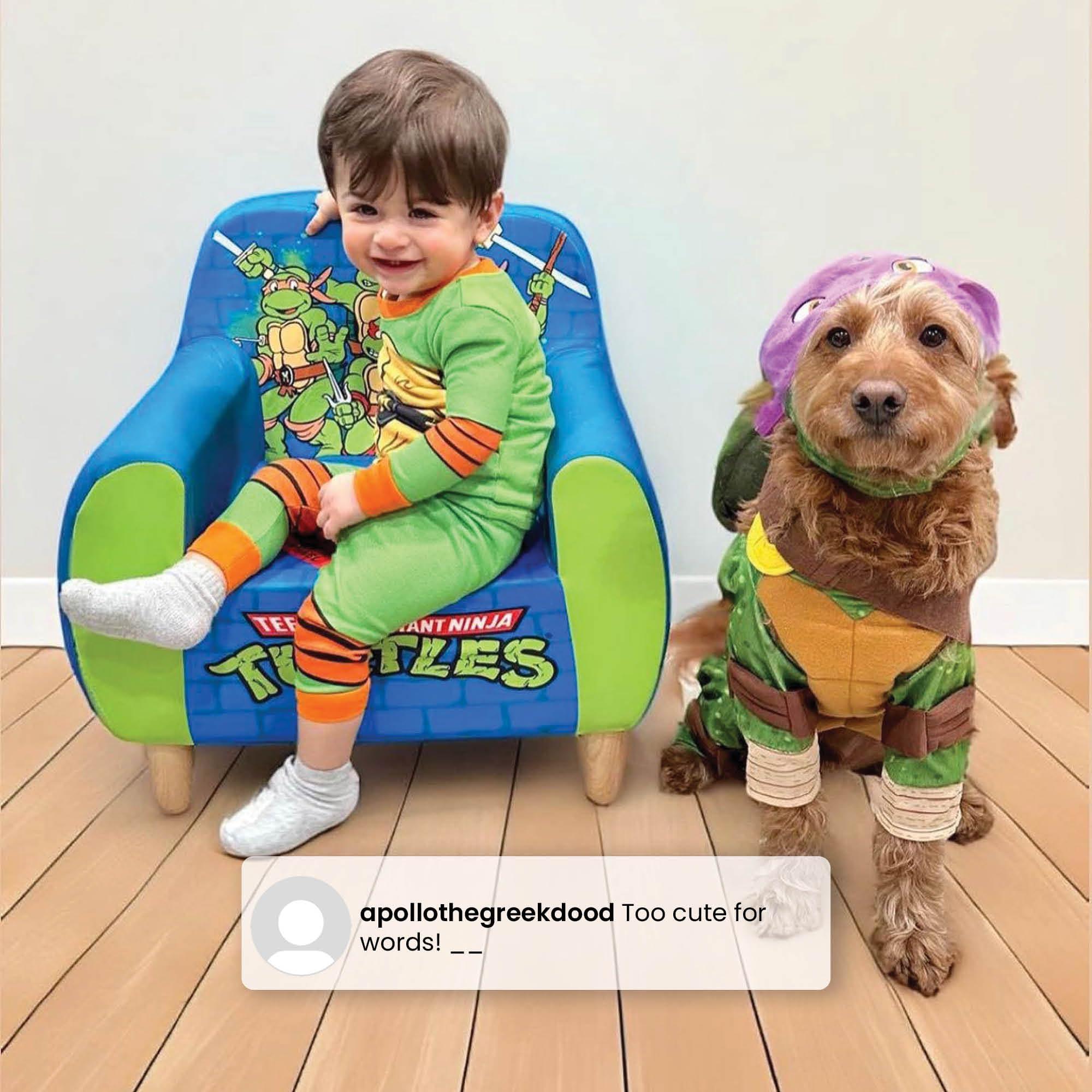 Delta Children Teenage Mutant Ninja Turtles Foam Chair for Kids, Green - Image 6