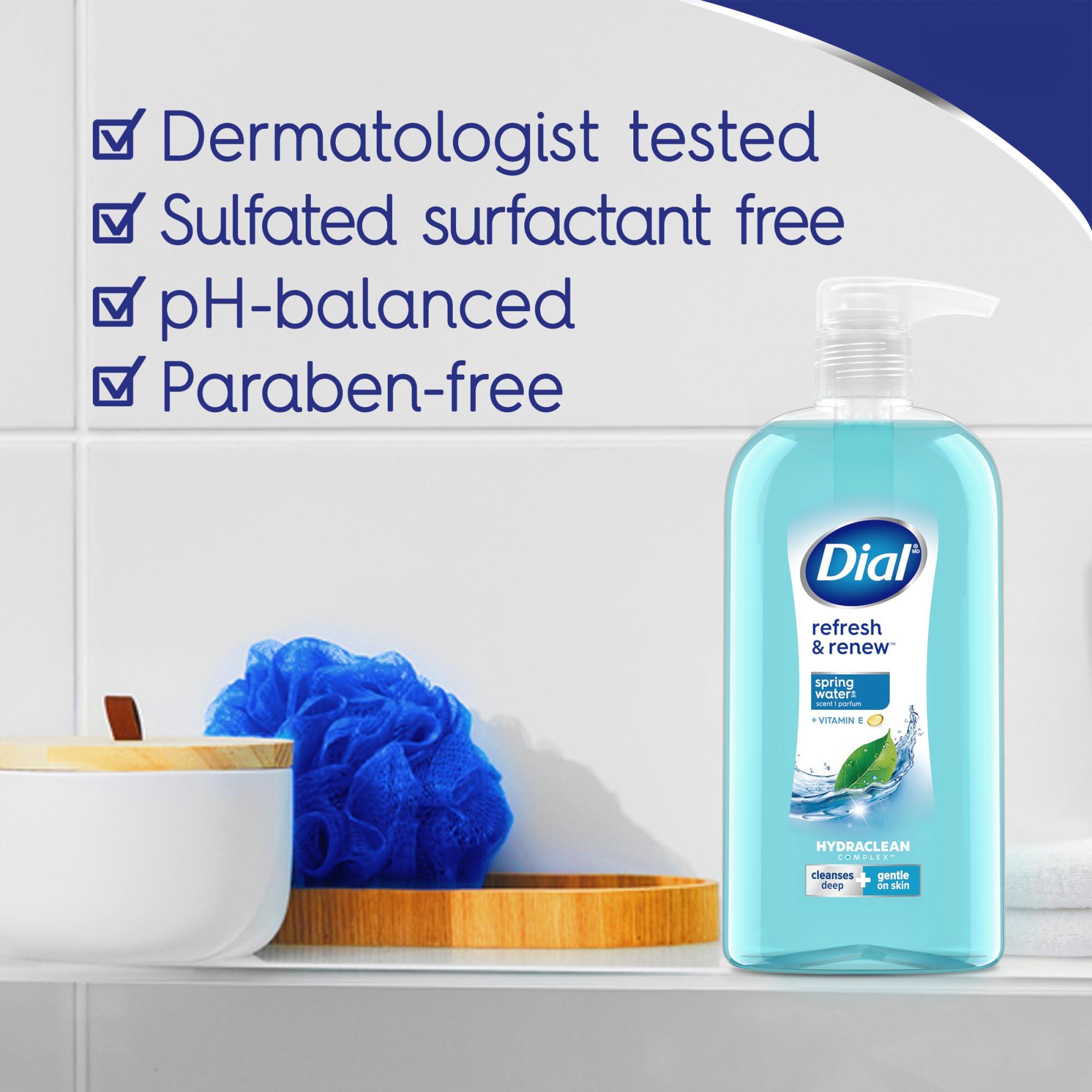 Dial Body Wash, Refresh & Renew Spring Water, 23 fl oz (Pack of 3) - Image 5