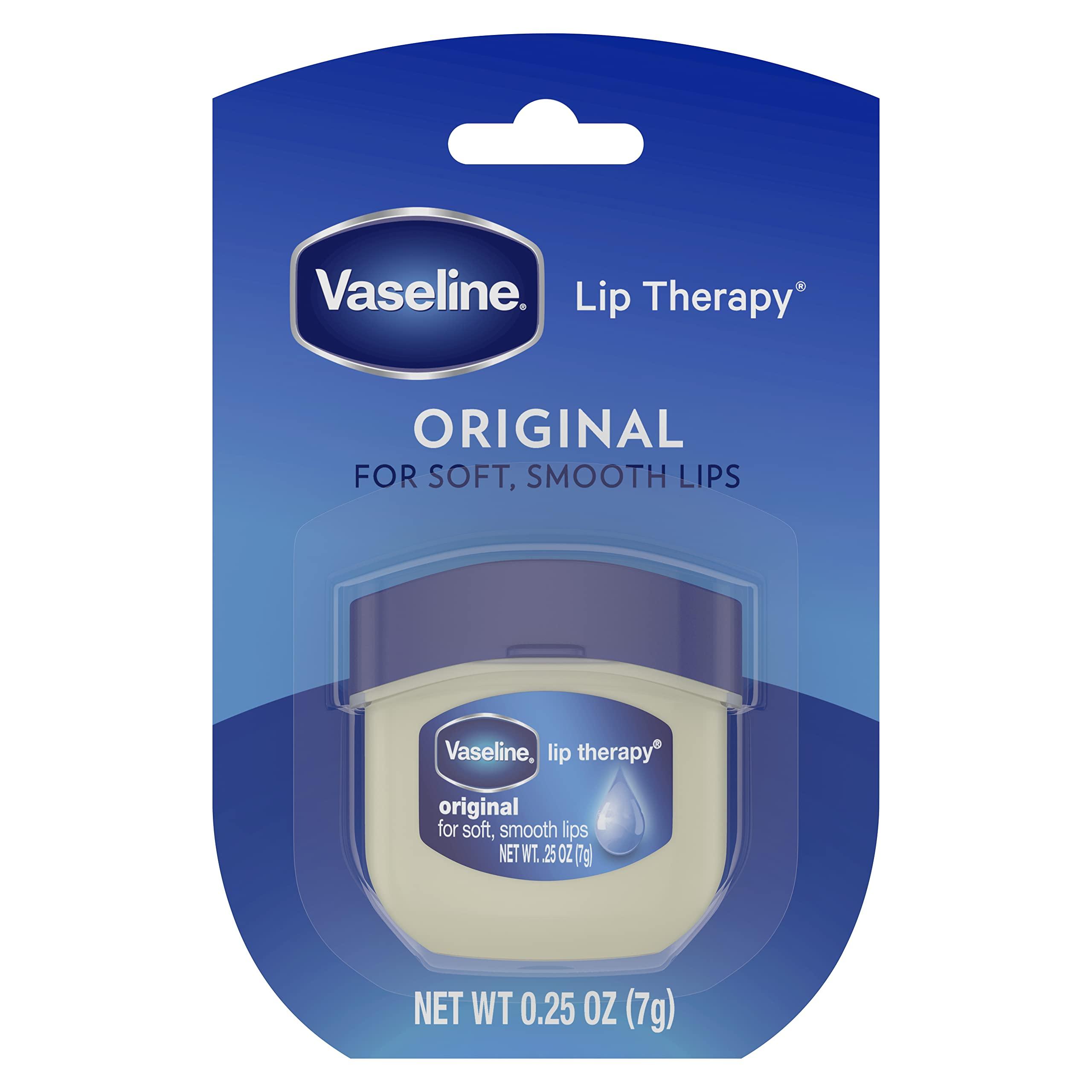 Vaseline Lip Therapy 6-Pack – Mini Lip Balm, Travel-Size Petroleum Jelly Moisturizer for Dry Lips, 0.25 Oz Each - Image 2