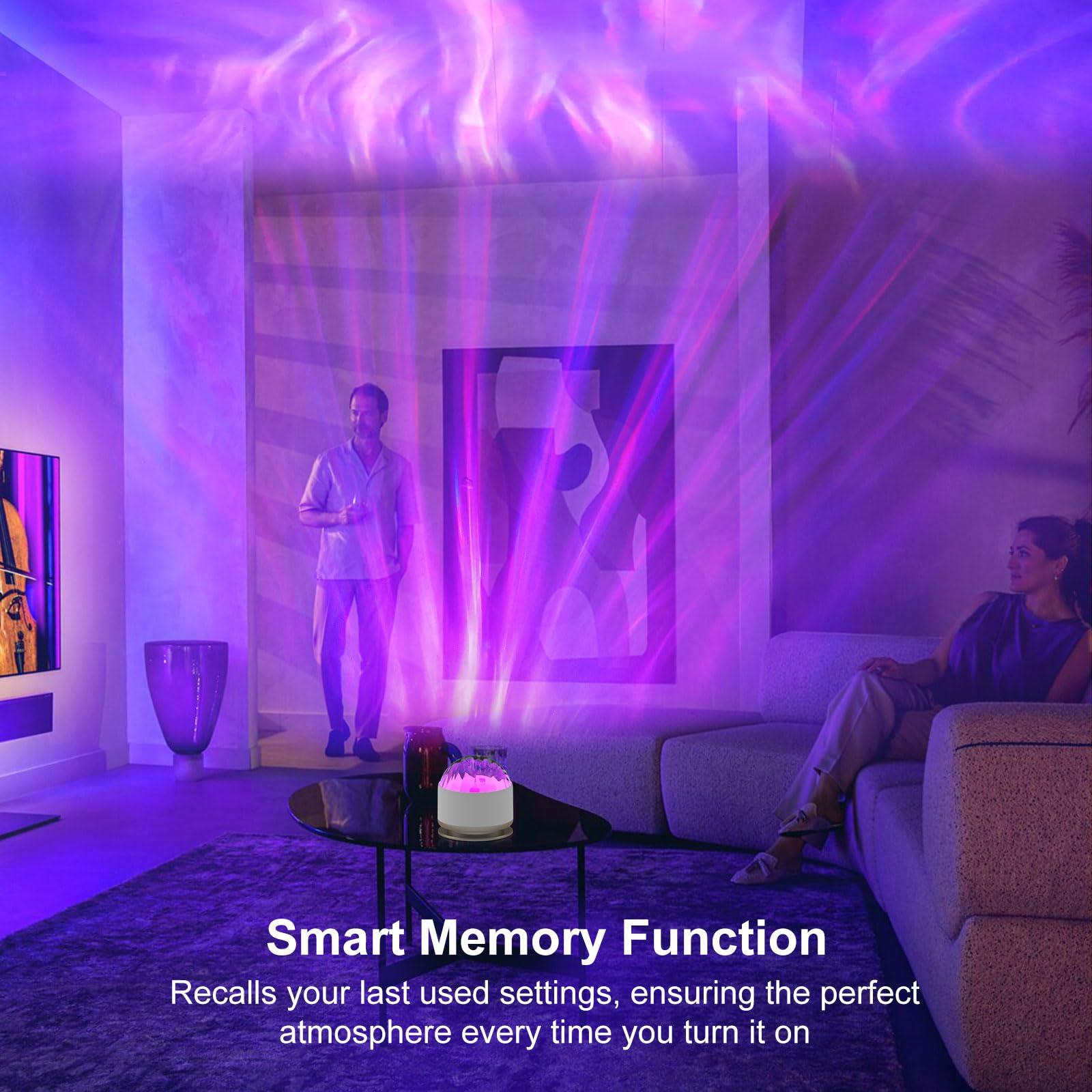 HUMIIEYE Northern Lights Projector, 16 Light Color Aurora Night Light Projector for Bedroom, Remote Galaxy Light Projector, Dimmable Mood Lighting with Memory Function for Playroom Kids Teen Girl Gift - Image 4