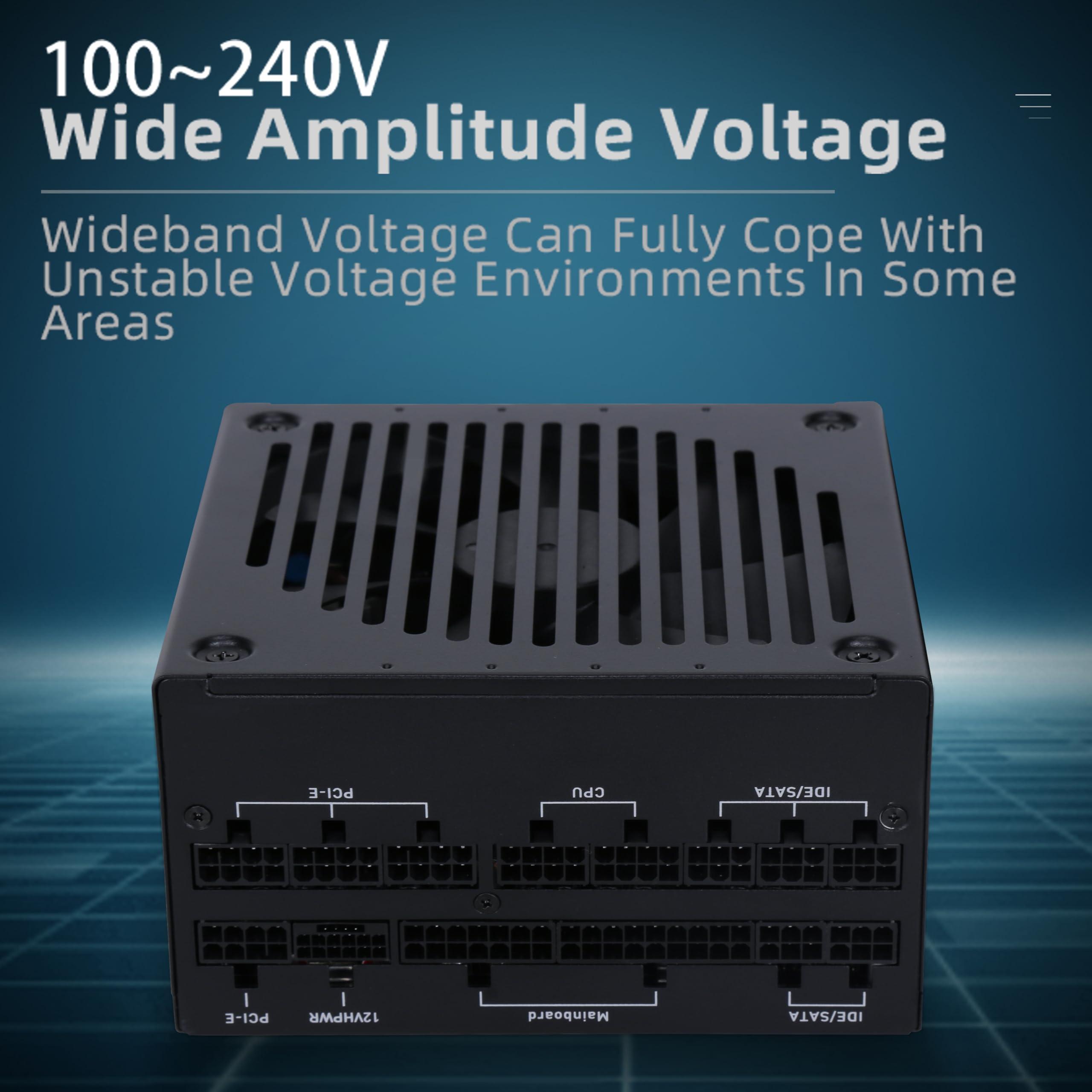 SAMA PC Power Supply, XP1000W Fully Modular PSU Platinum 80+, 12VHPWR PSU, ATX3.0&PCIE5.0 Gaming PSU, 120mm Silent FDB Fan, 1000W PSU Supply for 3090Ti 4070Ti 4080 4090 - Image 5