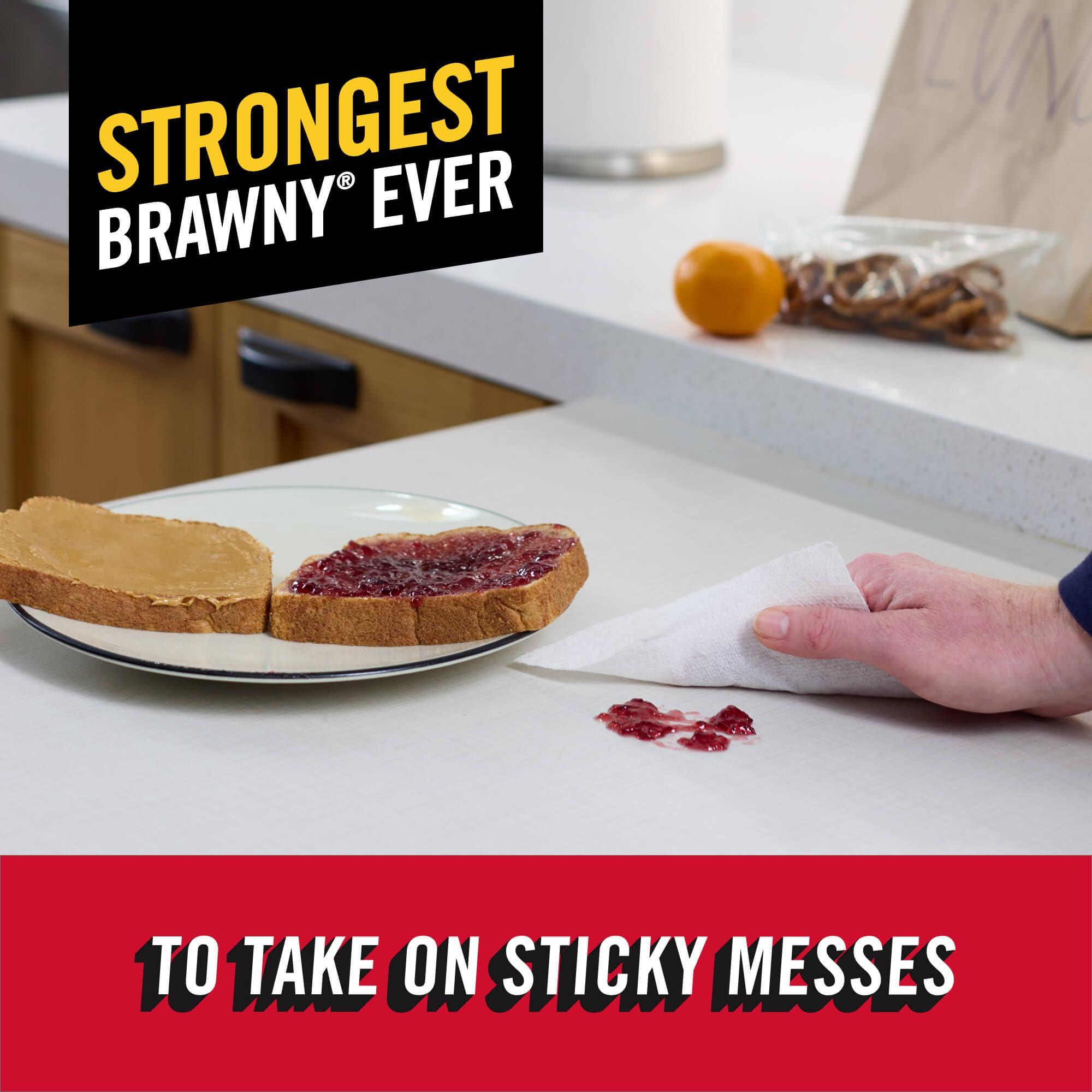 Brawny® Tear-A-Square® Paper Towels, 8 Double Rolls = 16 Regular Rolls - Image 2