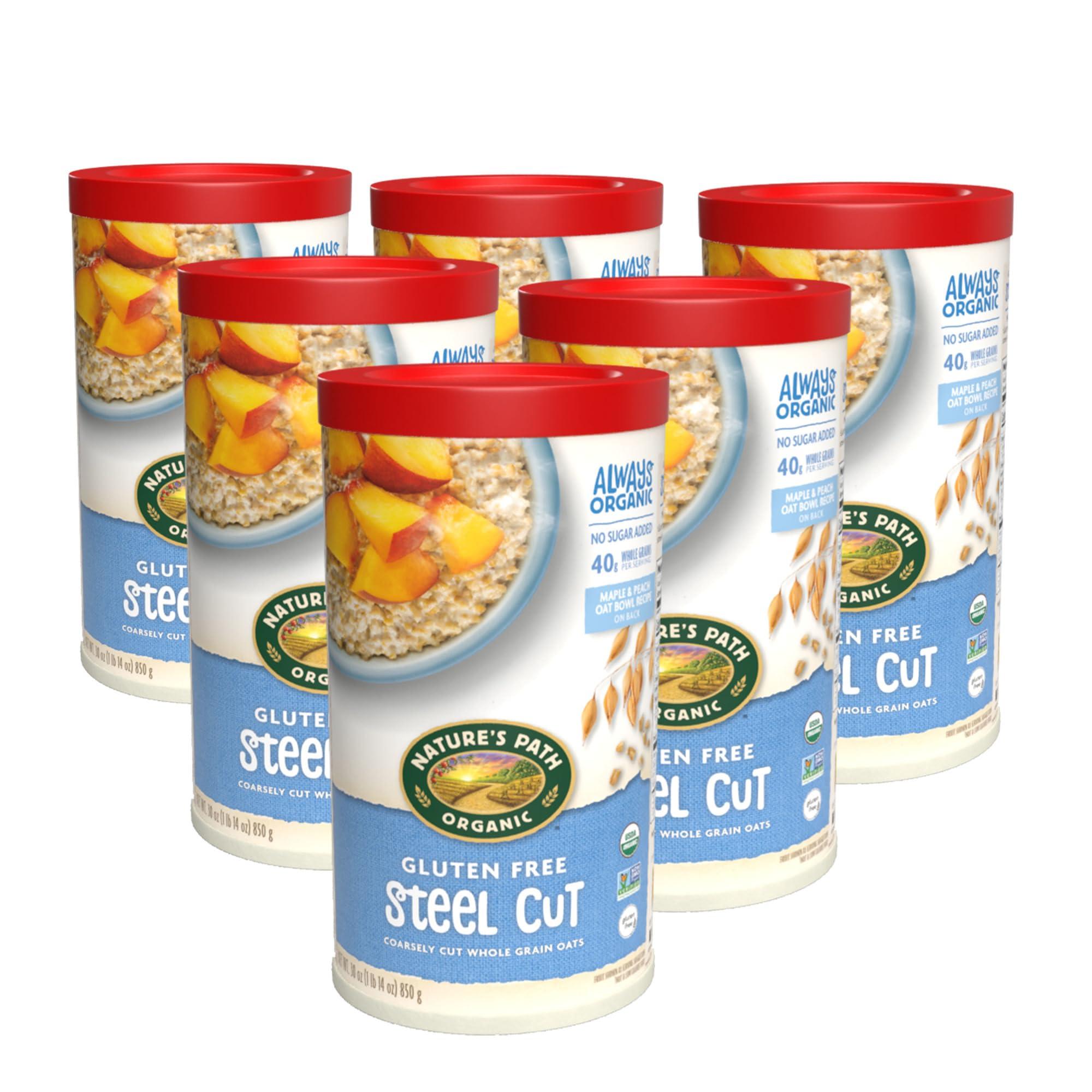 Nature's Path Organic Steel Cut Oats Oatmeal, 30 oz (Pack of 6), Gluten Free, Non-GMO - Image 3