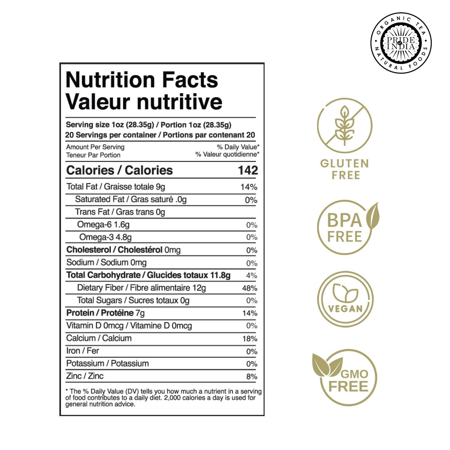 Pride Of India - Natural Black Chia Seeds - Omega-3 & Fiber Superfood, 1.25 Pound (20oz) Jar - Image 3