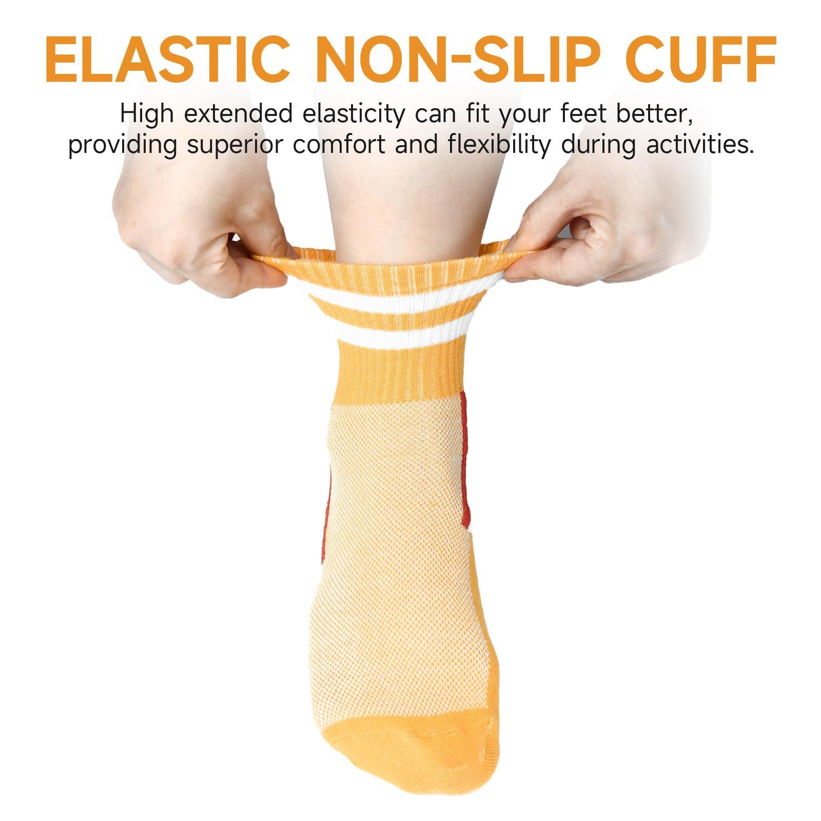 IDALOP 20 Pairs Women‘s Colorful Athletic Crew Socks Casual Soft Lightweight Quarter - Image 3