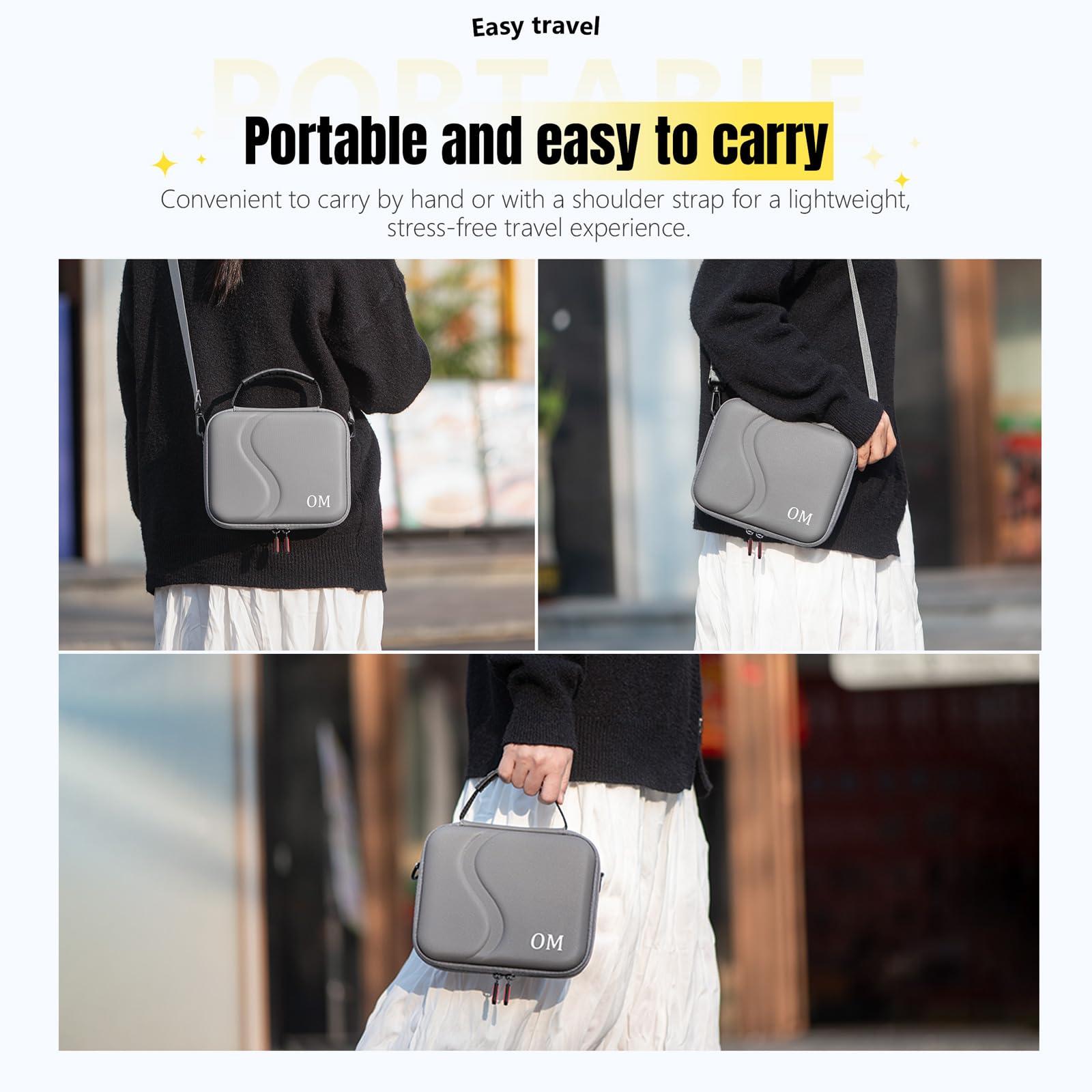 Osmo Mobile 7P Case,PU Leather Portable Storage Case for DJI Osmo Mobile 7/7P Travel Shoulder Bag for DJI OM 7 Smartphone Gimbal Stabilizer Accessories - Image 7