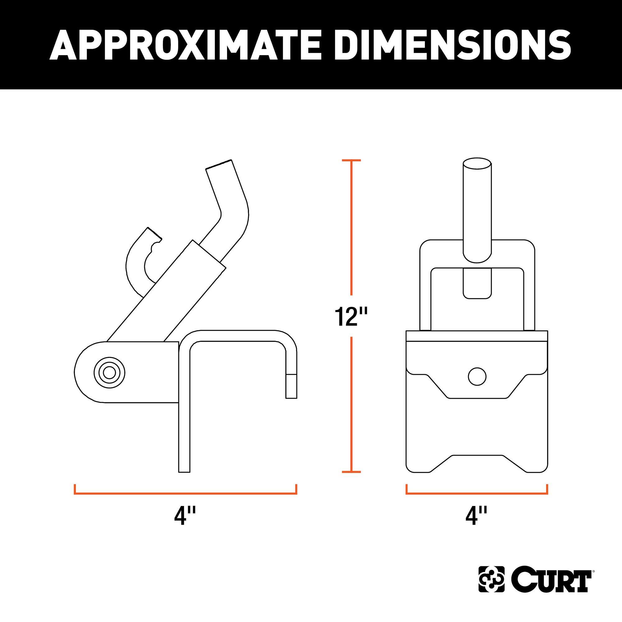 CURT 17208 Replacement Weight Distribution Hitch Hookup Brackets - Image 2