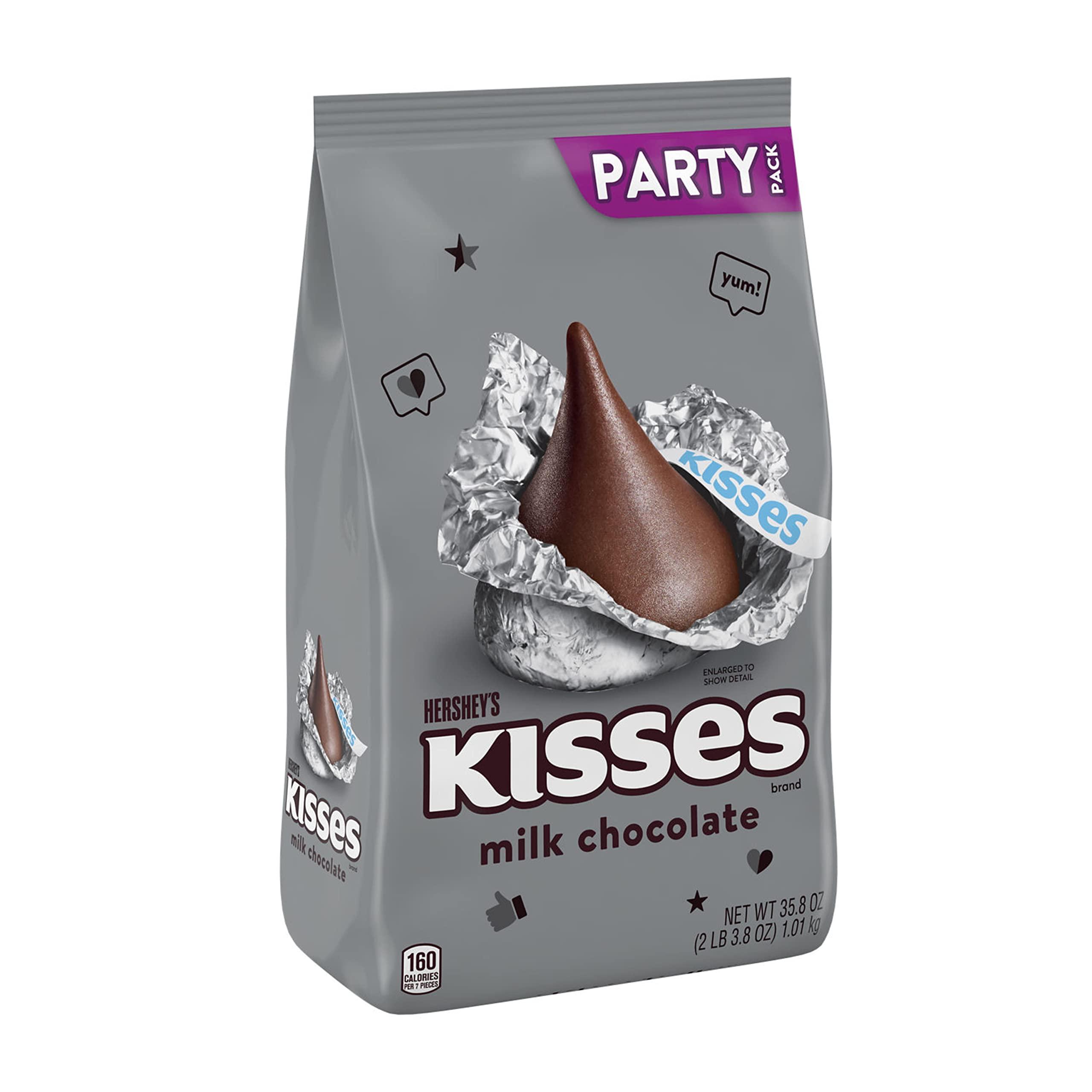 HERSHEY'S KISSES Milk Chocolate Candy Party Pack, 35.8 oz - Image 3