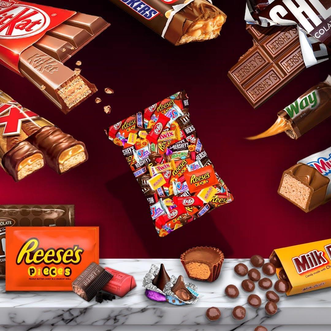 Bulk Chocolate Assortment Variety Pack - Chocolate Candy Variety Pack - 5 lb Bag of Mixed Bulk Chocolate, Milk Chocolate, Dark Chocolate, Bars and more! Bulk Candy Mix for Candy Bags - Candy - Chocolate (5 LBS) - Image 6