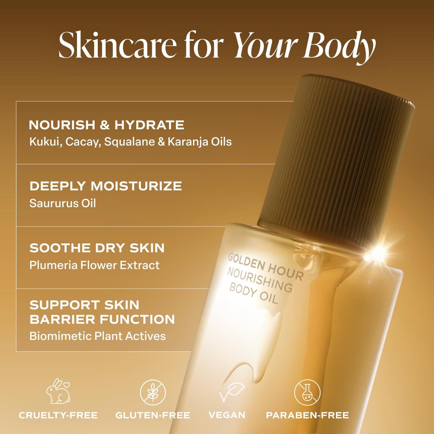 Saltair Body Oil and Multi-Lipid Body Butter Set – Deep Moisture, Hydrating After-Shower Skincare Duo – Golden Hour Scent - Image 4