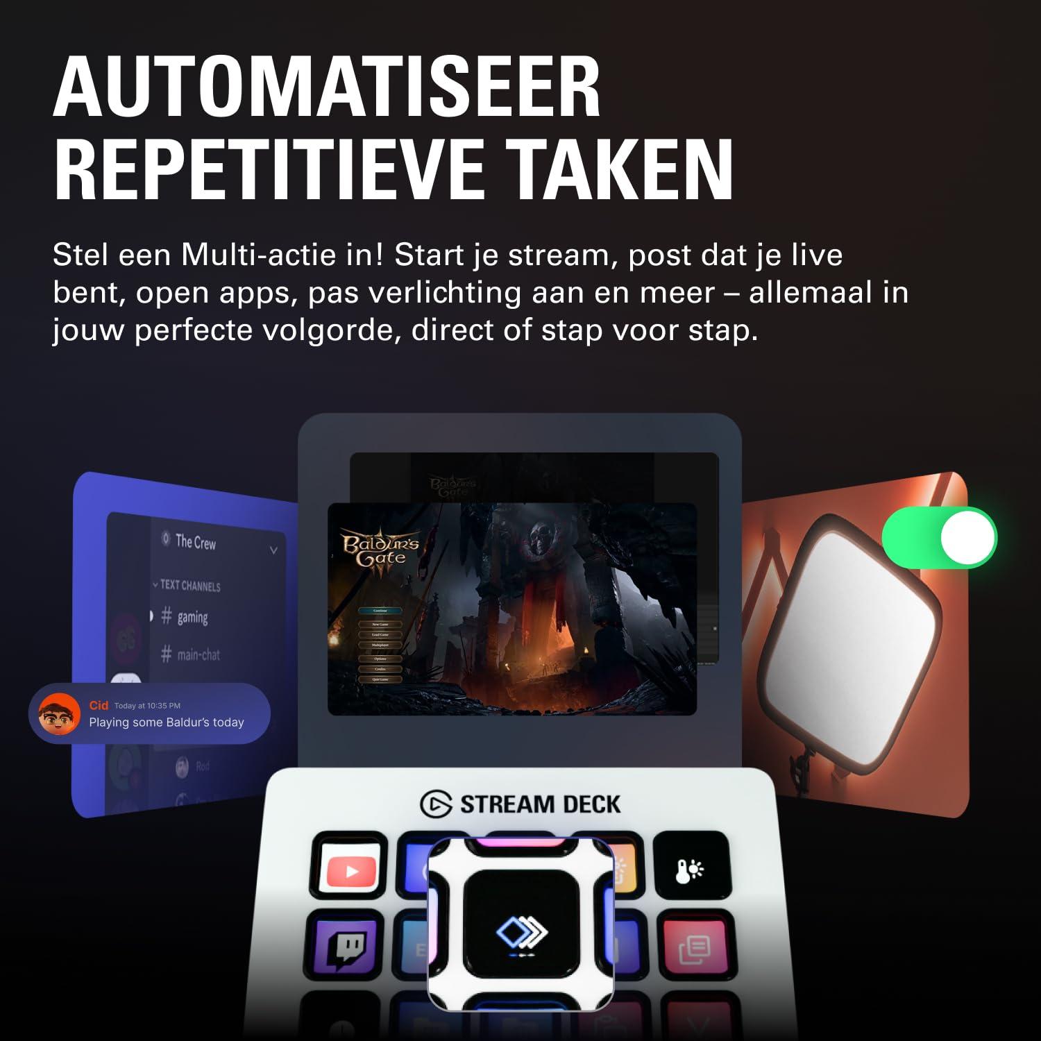 Elgato Stream Deck MK.2 White – Studio Controller, 15 macro keys, trigger actions in apps and software like OBS, Twitch, ​YouTube and more, works with Mac and PC - Image 5