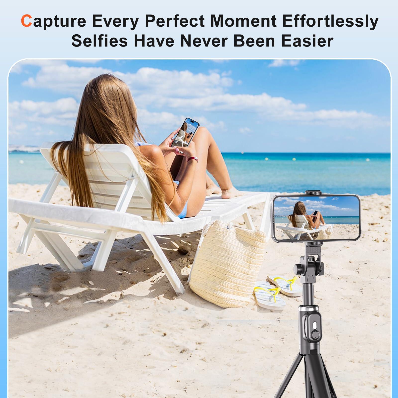 MYW Selfie Monitor Screen Phone, Vlog Selfie Monitor Screen Support Wireless Synchronization, 0 Latency, Remote Control Operation, 1800mAh Battery, Back Camera for iPhone & Android Phone - Image 3