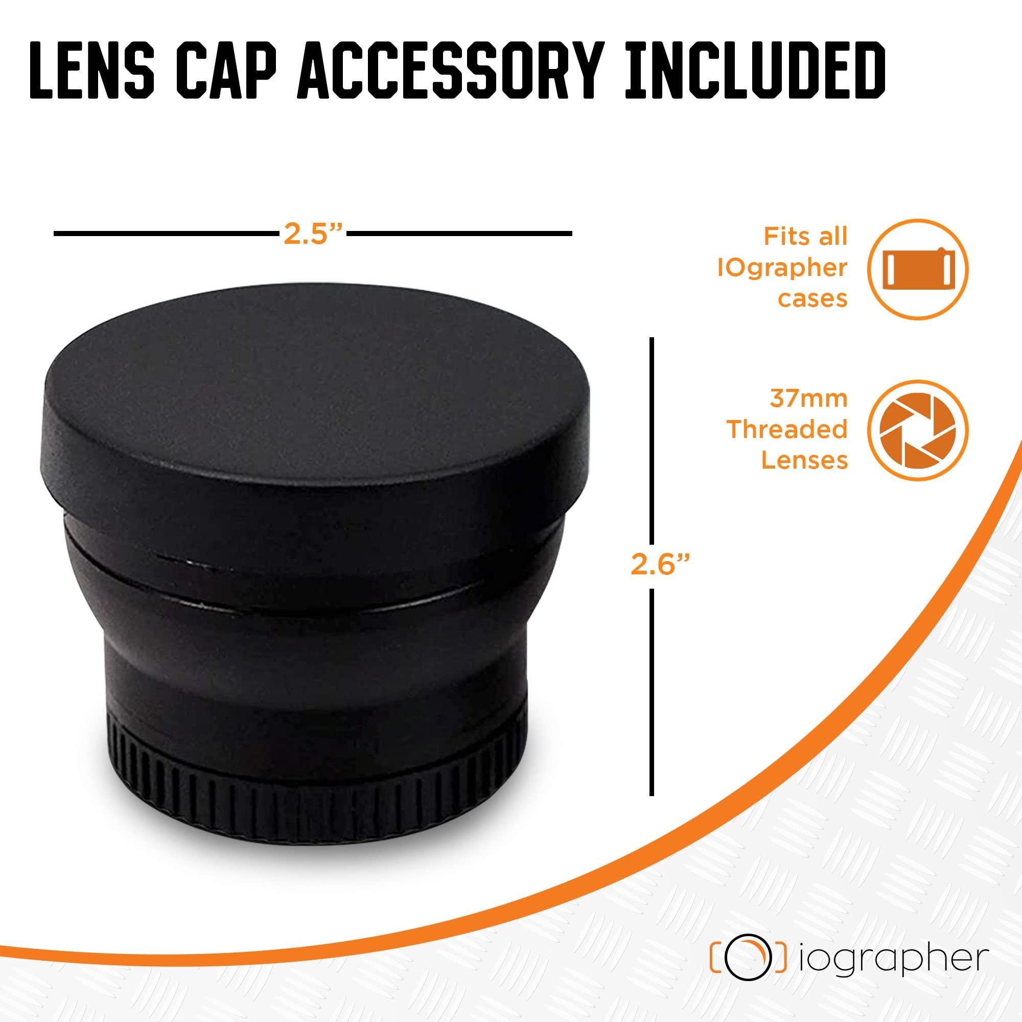 iOgrapher 37mm 2X Telephoto Zoom Lens, Lens Attachment Accessories for Smartphone & Tablet Upgrade to Professional Camera for Photography & High Definition Video Recording with Lens Cap & Leather Case - Image 4