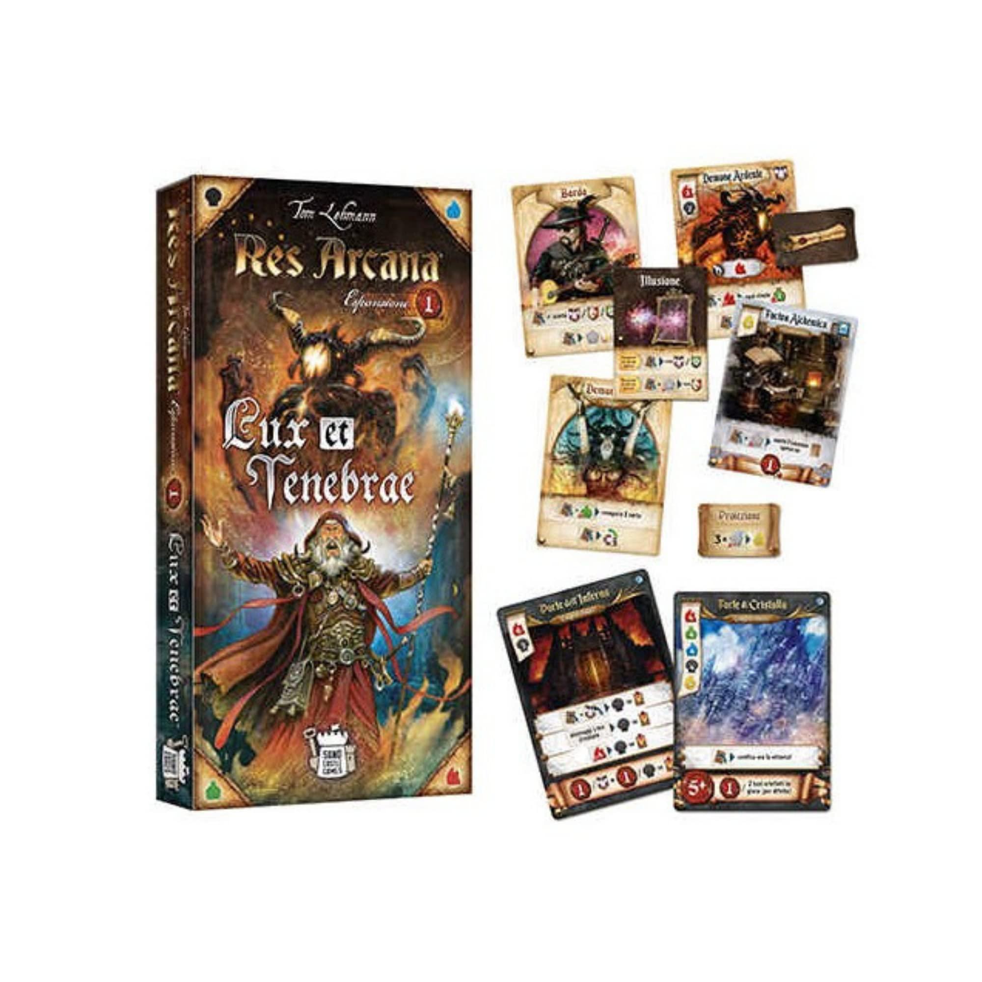 Res Arcana Lux et Tenabrae Board Game EXPANSION - Magical Fantasy Adventure Game, Strategy Game for Kids & Adults, Ages 14+, 2-5 Players, 30-60 Min Playtime, Made by Sand Castle Games - Image 4