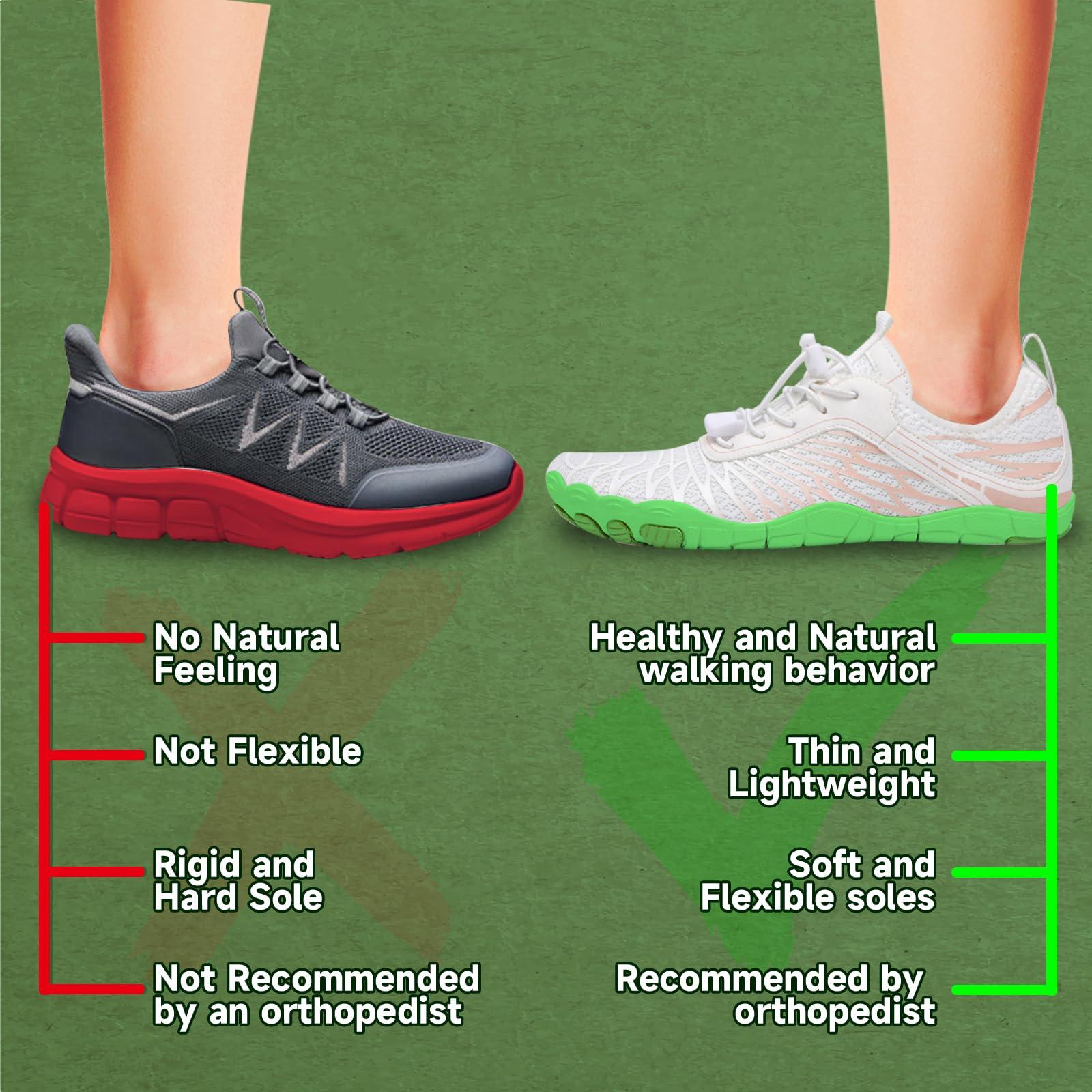 Barezoey 2025 New Barefoot Shoes for Women Mens,Hike Barefoot Shoes Womens Footwear,Comfortable & Non-Slip Barefoot Vitality Shoe Women's Athletic Footwear,Wide Toe Box Water Shoe for Women Men - Image 8