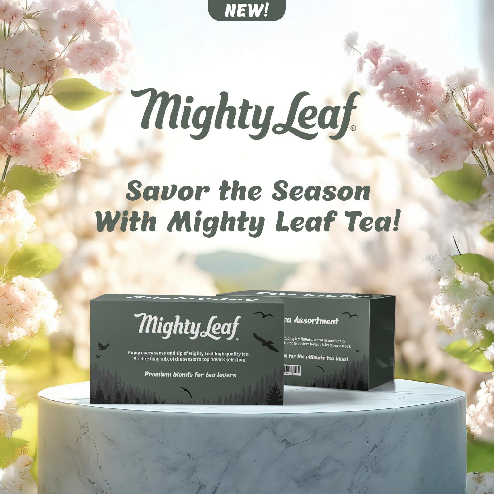 Mighty Leaf Tea Bags Spring Sampler Assortment (40 Silk Bags) Organic (8 Flavors), Tropical, Chamomile Citrus, Earl Grey, Vanilla Bean, White Orchard, Breakfast, Spring Jasmine, African Nectar, Tea Giftbox - Image 3
