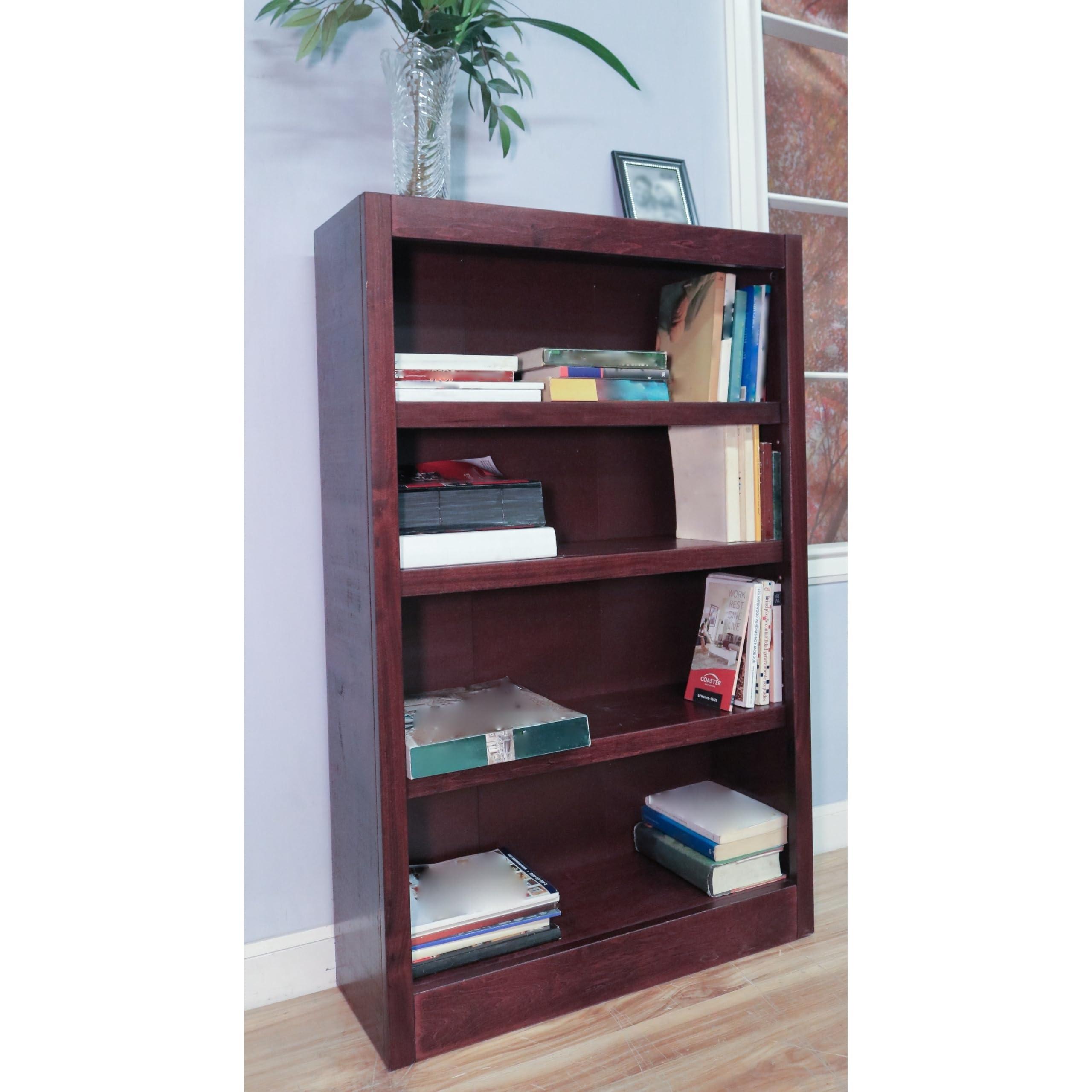 Concepts In Wood Midas Four Shelf Bookcase 48" H Cherry Finish - Image 6