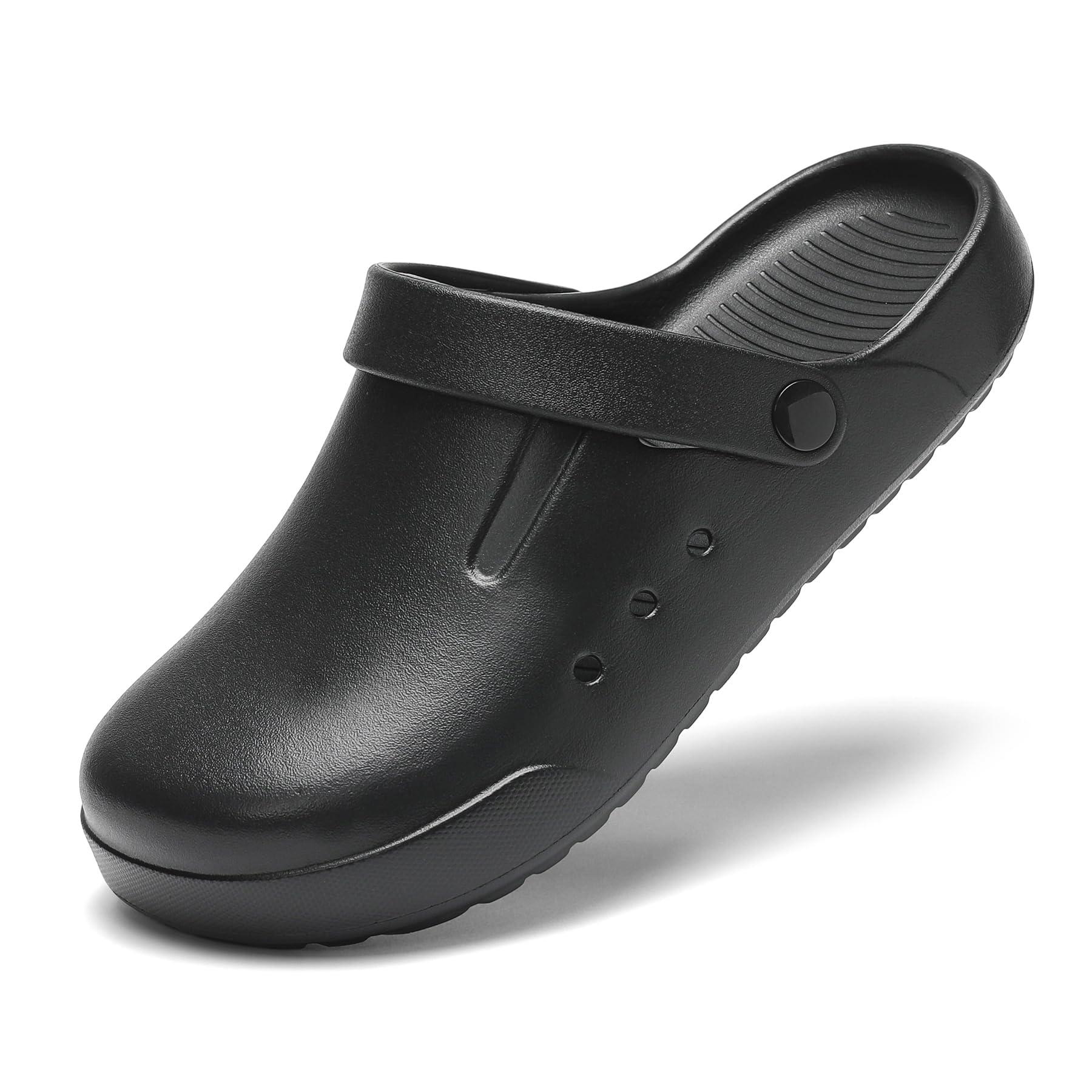 Nihaoya Clogs for Men and Womens Garden Shoes Slip-on Outdoor Beach Slippers Comfort Slip Resistant Sandals Lightweight Breathable