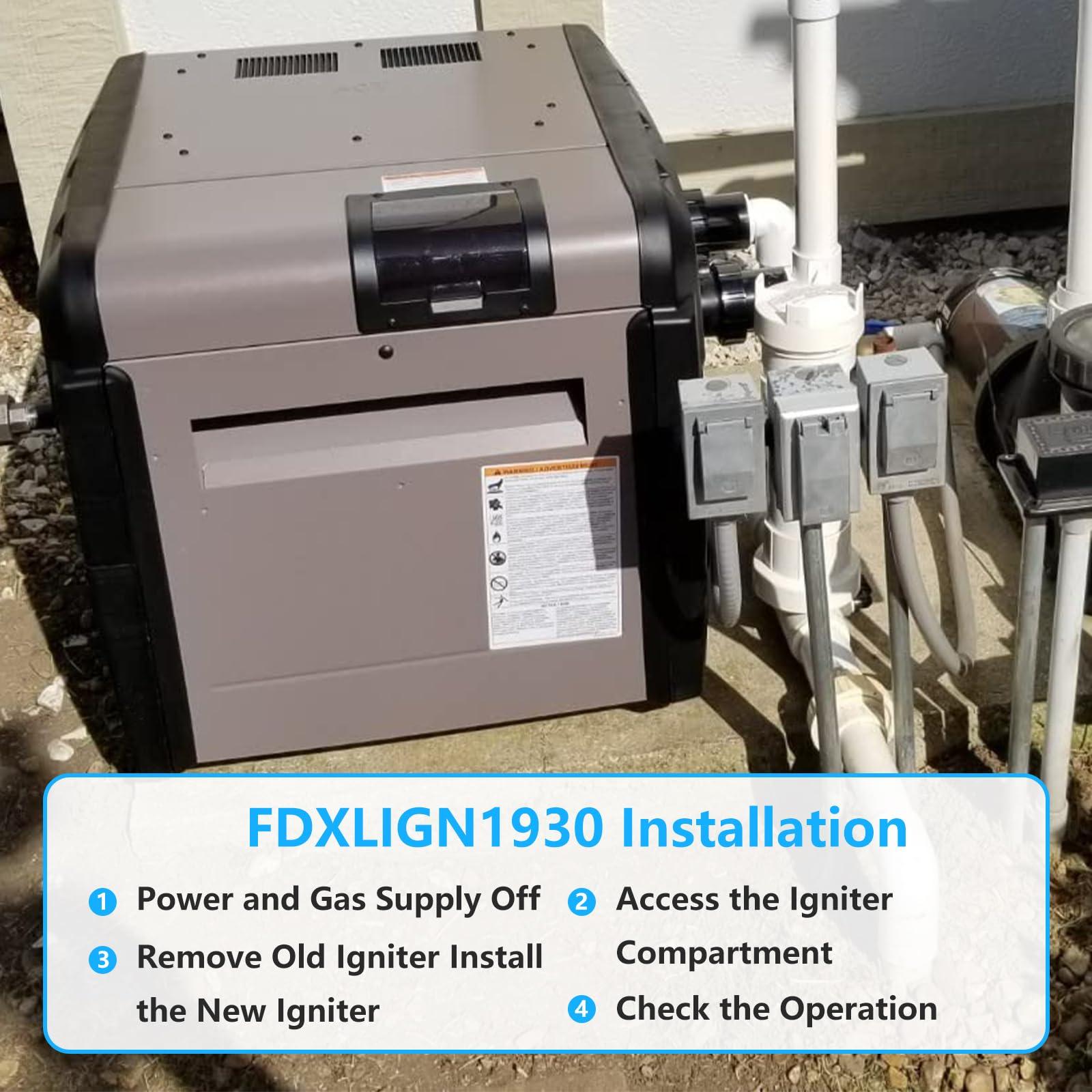 PROSOCOOL FDXLIGN1930 FD Ignitor Replacement Kit for Hayward Universal H-Series Low Nox Pool Heater Models H300FDP H300FDN H250FDN H250FDP H200FDN H200FDP H150FDN H150FDP, Pool Heater Parts - Image 6