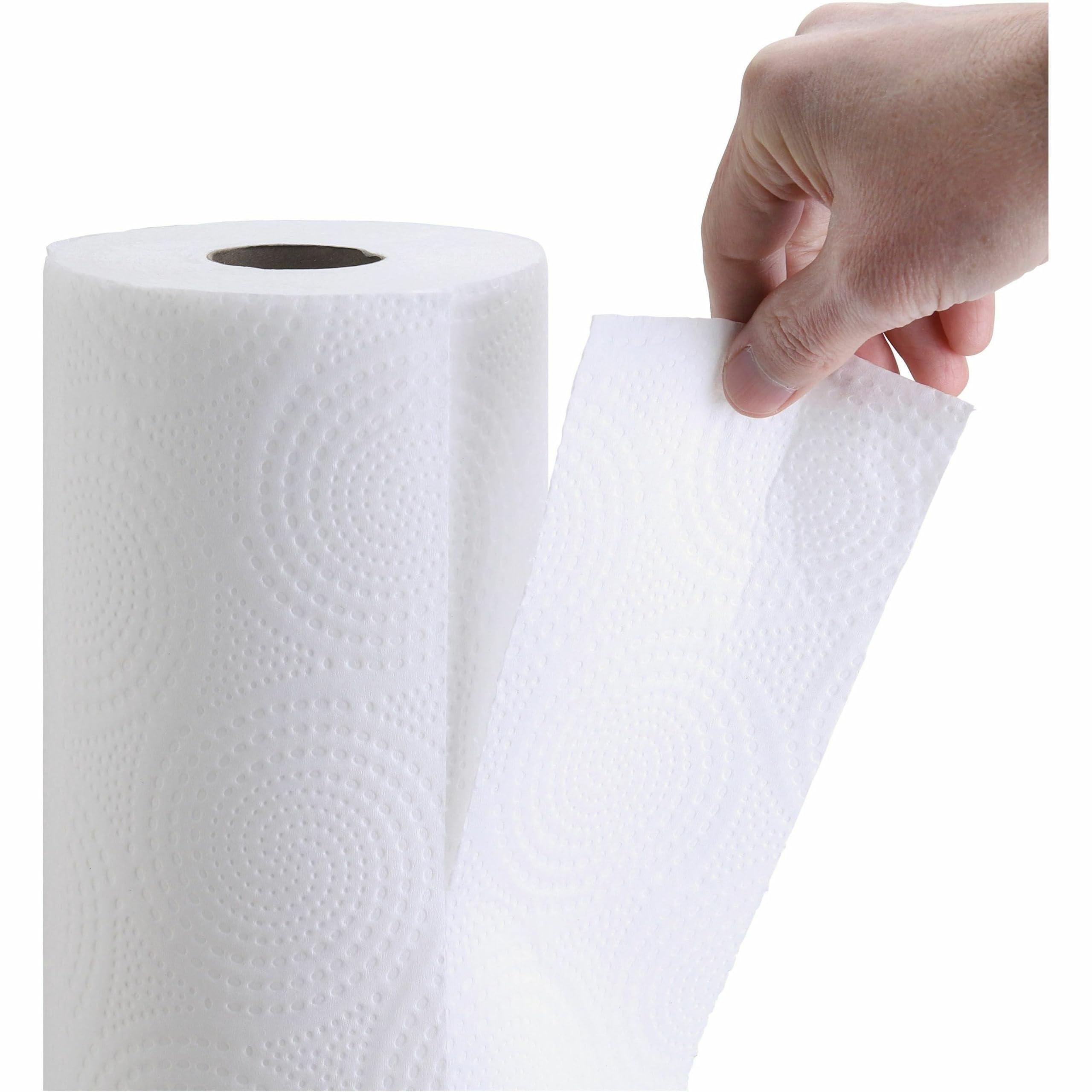 Genuine Joe-GJO24080 2-Ply Household Roll Paper Towels (Pack of 30) - WHITE - Image 3