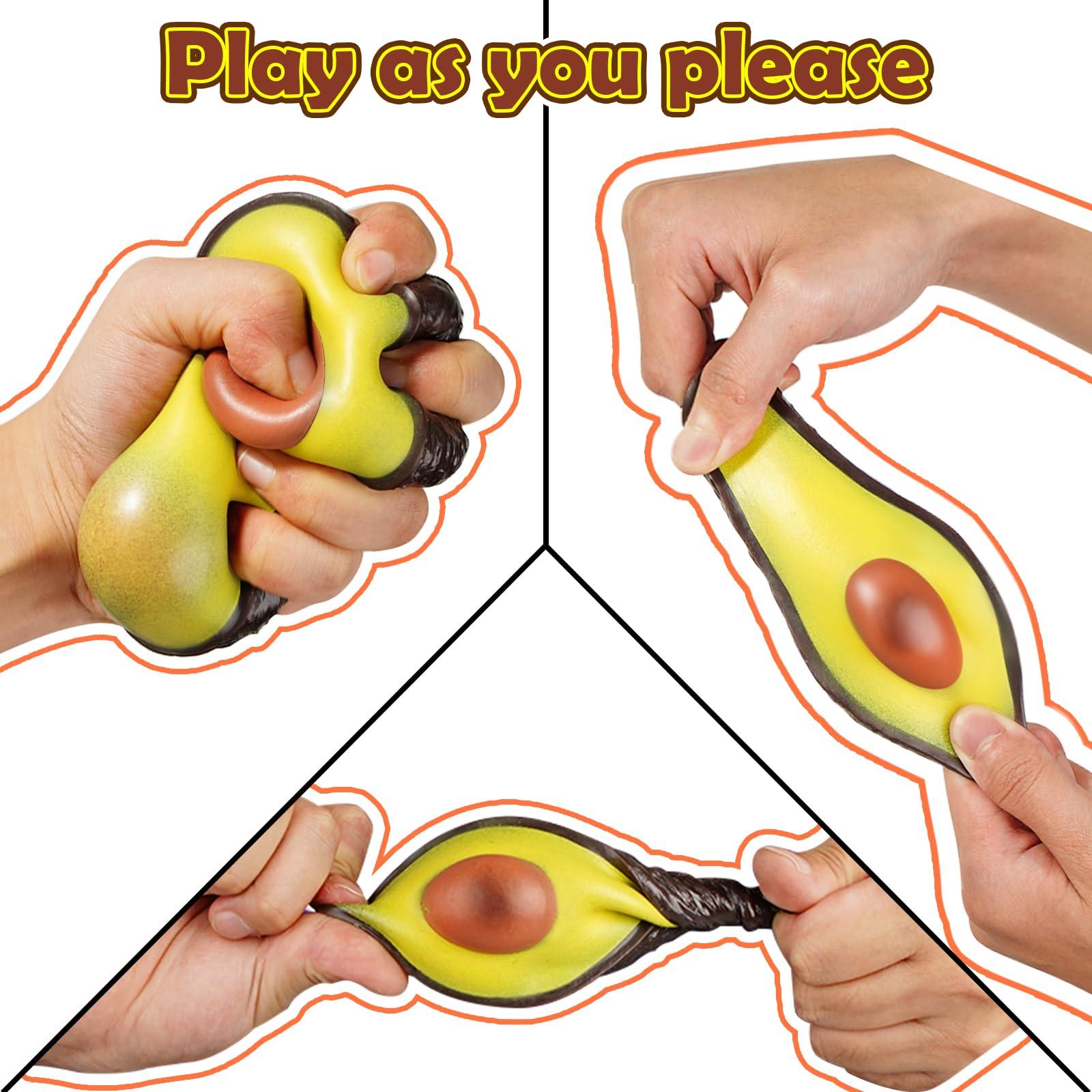 Bimoci Avocado Sensory Toy for Ages 3 to Adult - Fidget Toys, Sensory Toys, Stress Balls for Adults & Kids - Perfect Squishy Toys for Autism Support & Stress Relief - Image 4