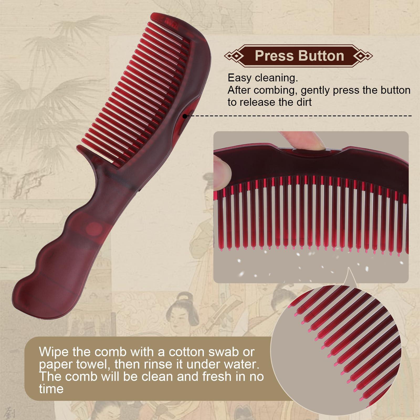 TEAWOO 2PCS Anti Dandruff Comb, Scalp Detox Comb for Scalp Build Up, Sweep Dandruff Removal Brush for Hair Care (Patented) - Image 4