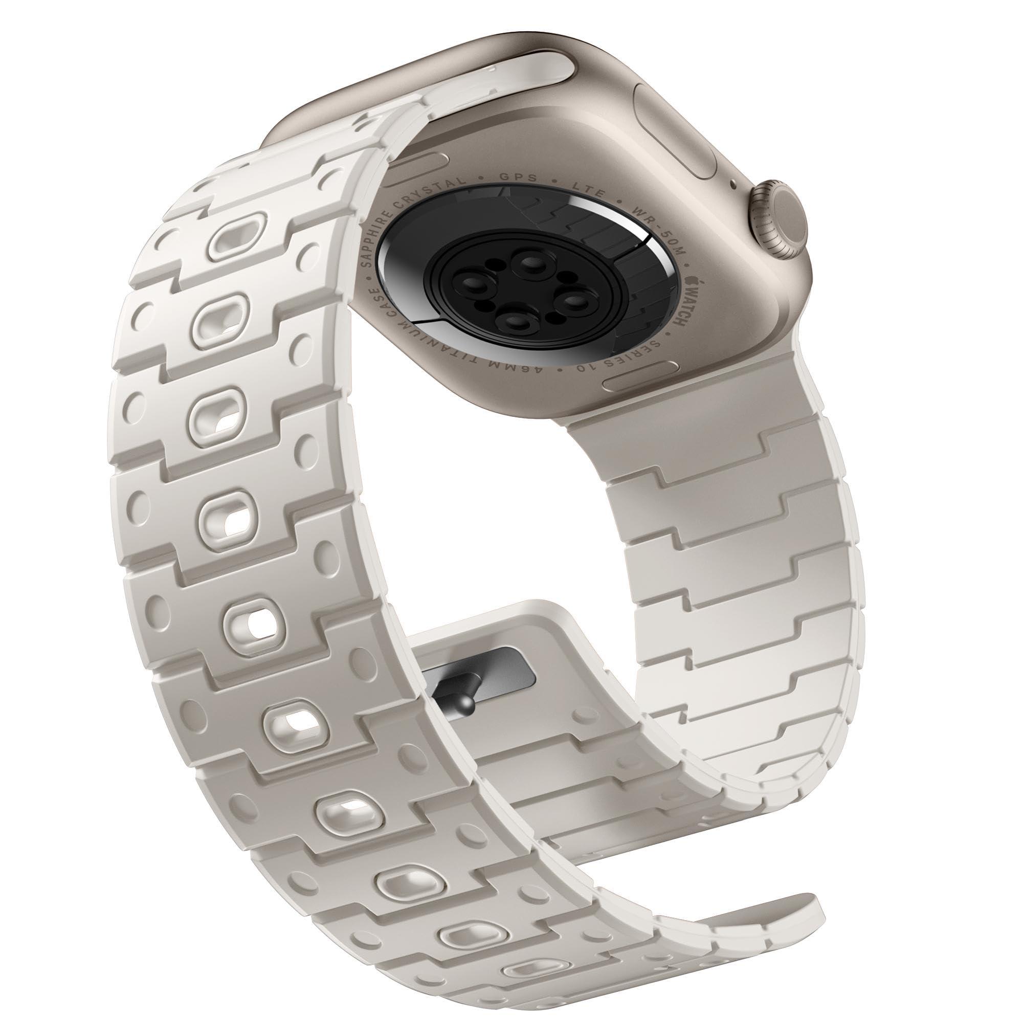 Bandletic Magnetic Watchband + Sport Rugged Strap Compatible with Apple Watch Ultra 2/Ultra Band 49mm - Waterproof Strap for for iWatch Series SE2/SE/10/9/8/7/6/5 46mm 45mm 44mm 42mm (Series 3/2/1) - Image 2