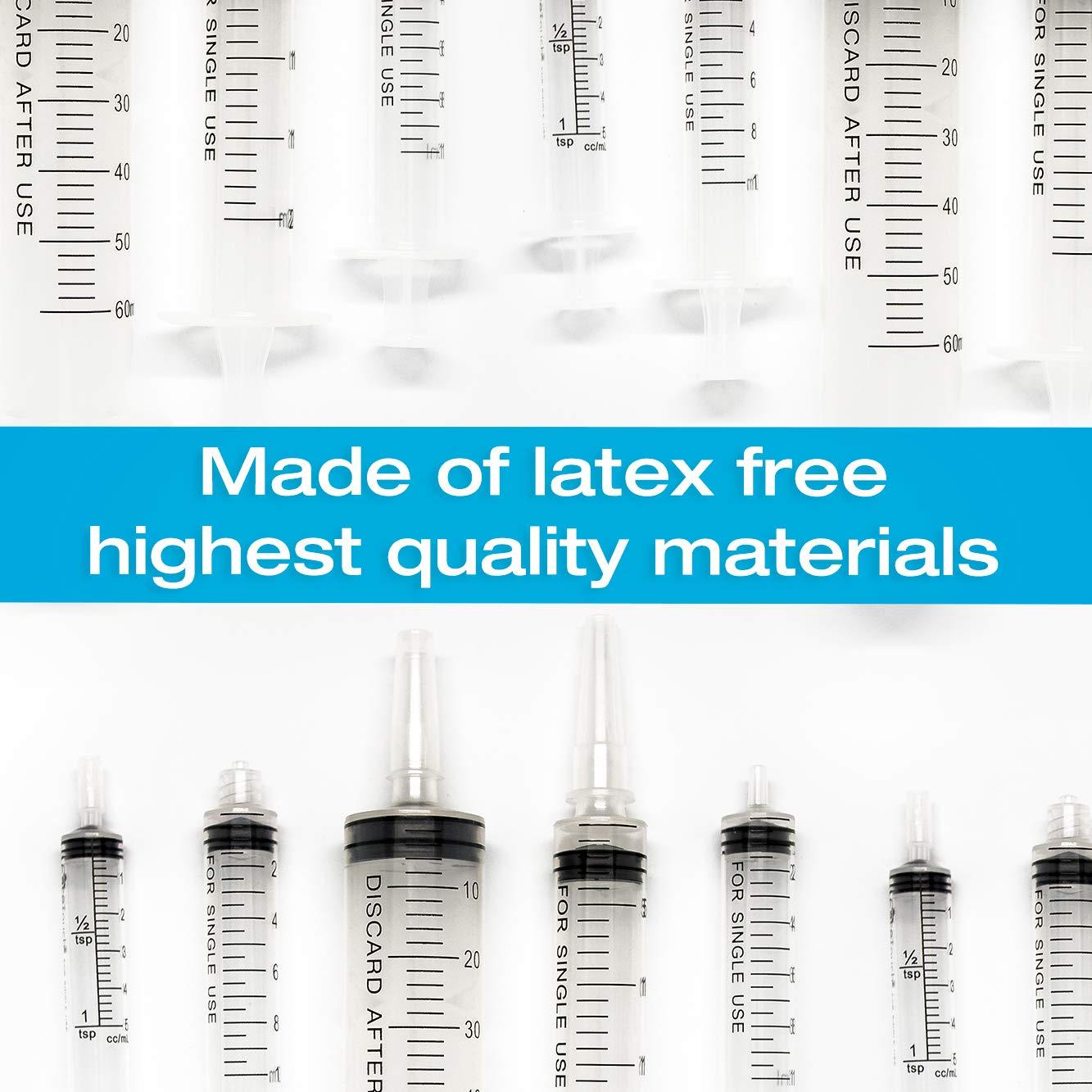 3ml Syringe Without Needle Luer Lock 100 Pack by Tilcare - Sterile Plastic Medicine Droppers for Children, Pets or Adults – Latex-Free Oral Medication Dispenser - Syringes for Glue and Epoxy - Image 7