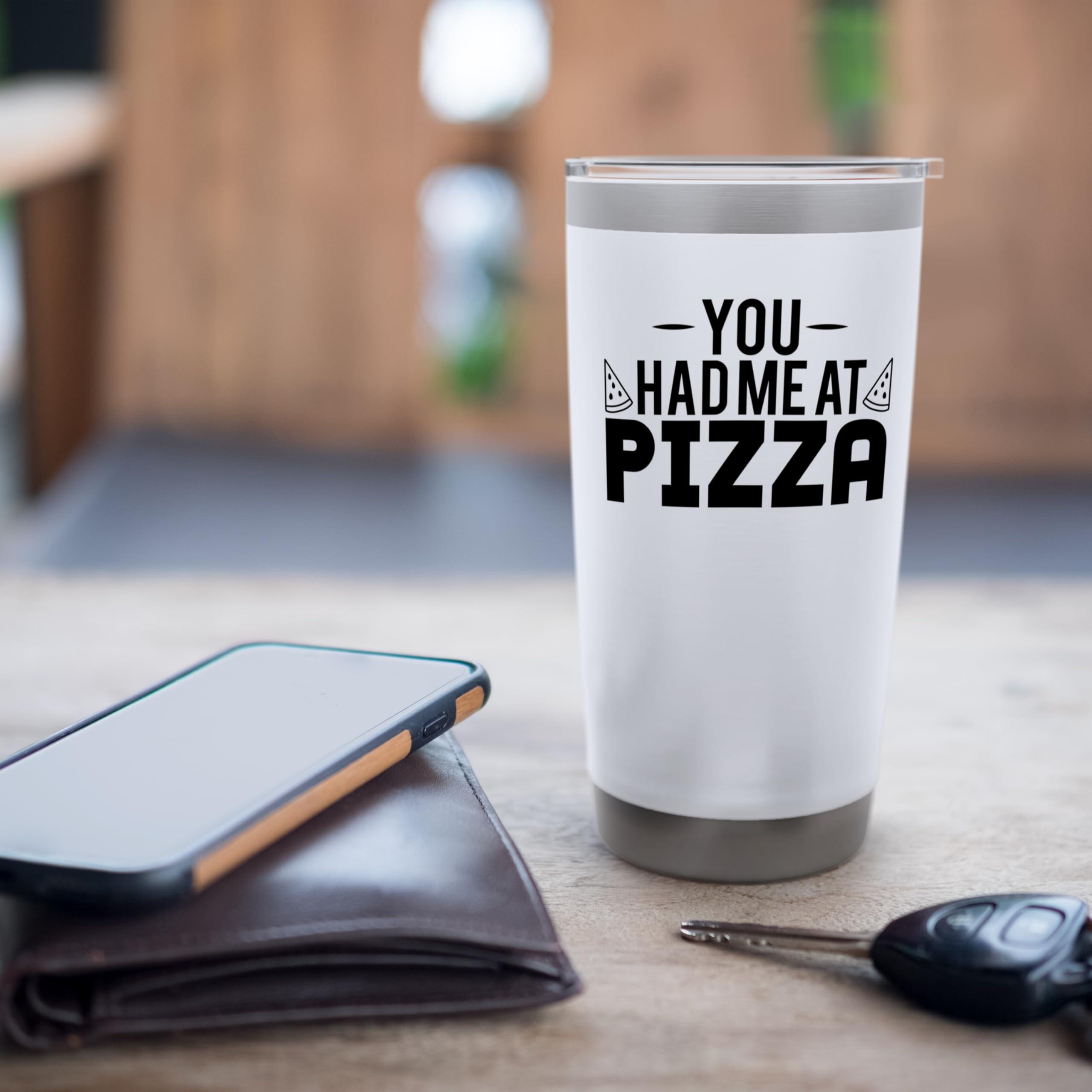 Pizza Lover Funny - You Had Me At Pizza Stainless Steel Insulated Tumbler - Image 7